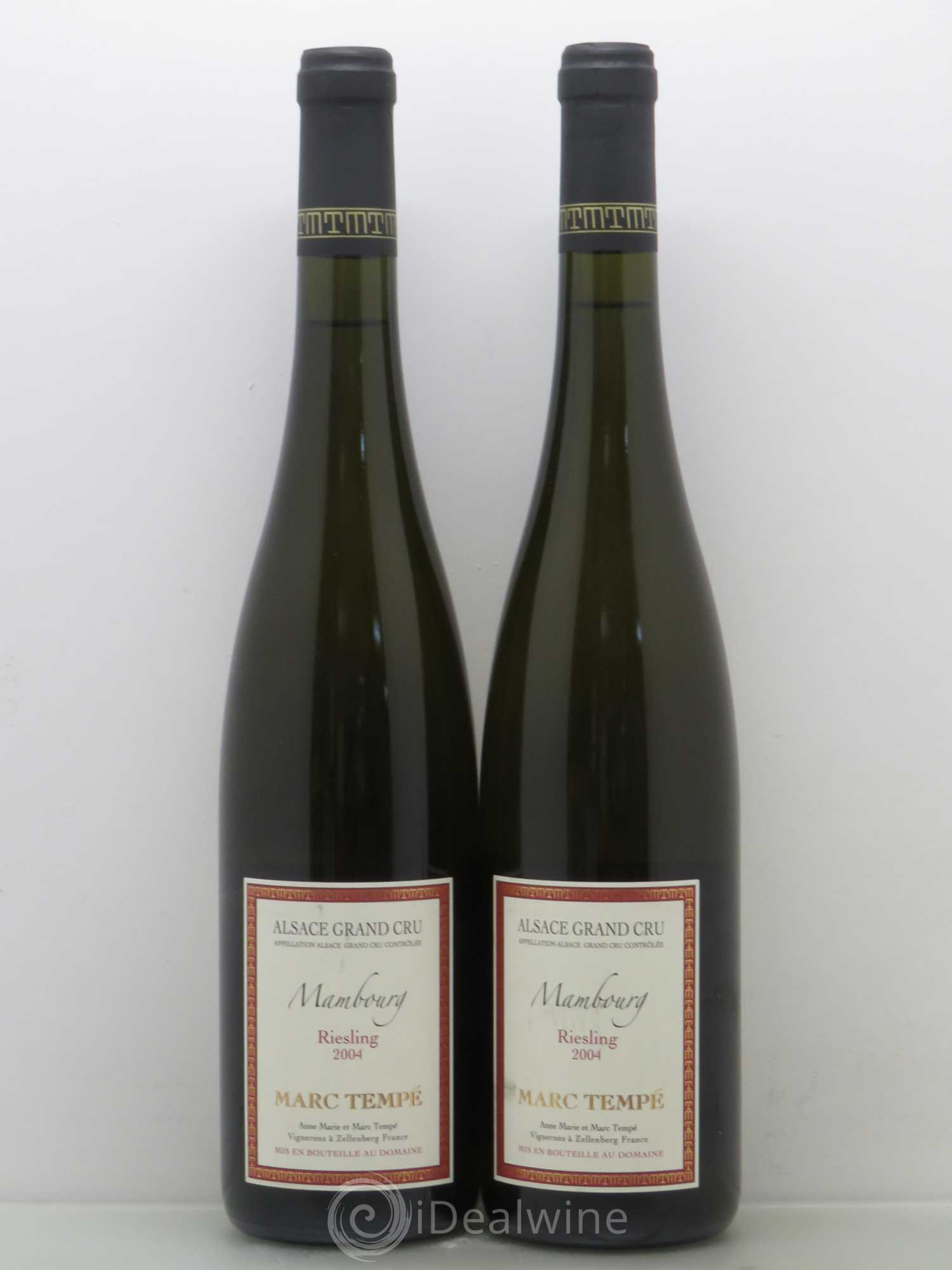 Riesling Grand Cru Mambourg Marc Tempé 2004 - Posten von 2 Flaschen - 0
