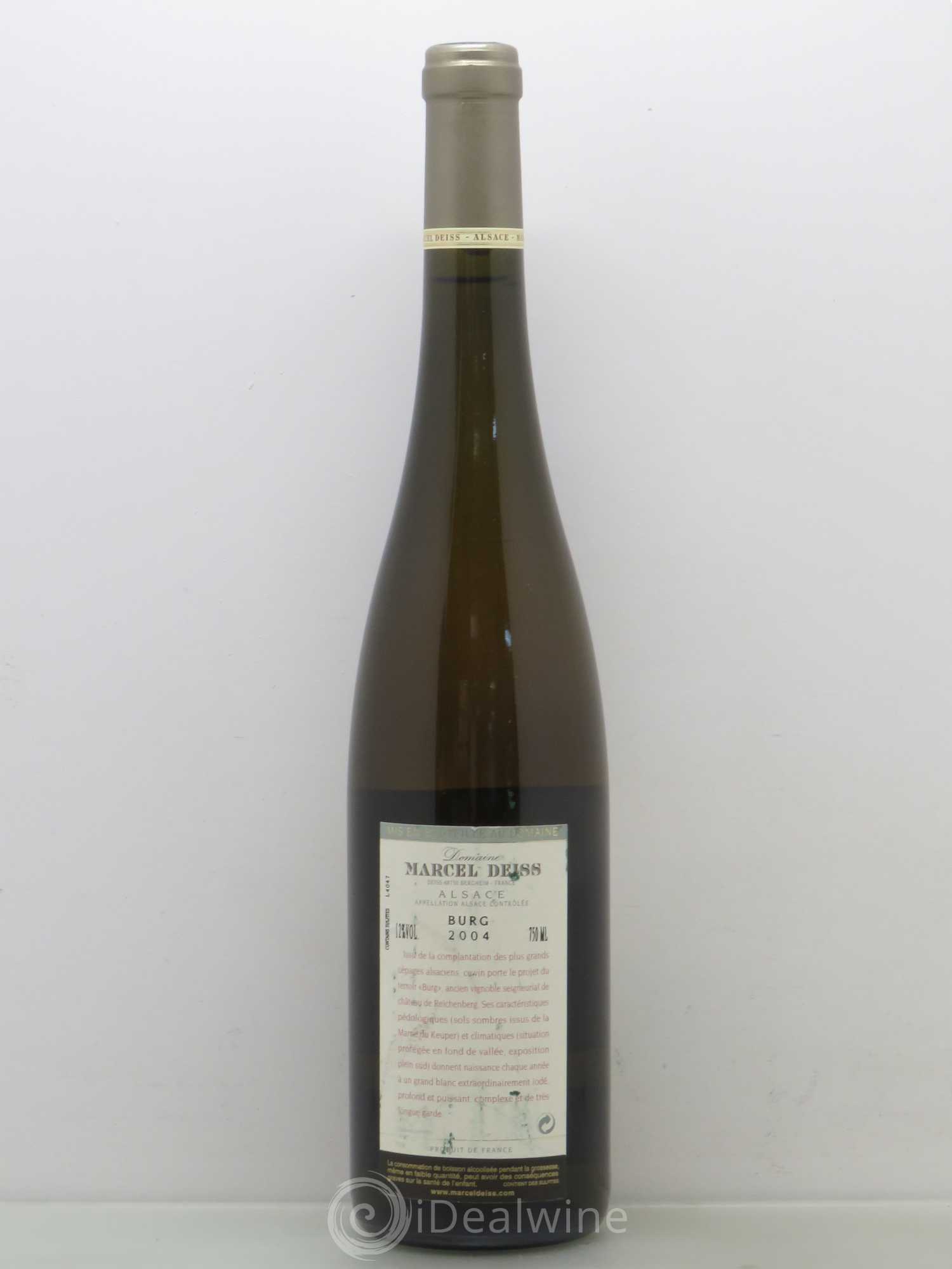 Alsace Burg Marcel Deiss (Domaine) (sans prix de réserve) 2004 - Lot de 1 bouteille - 1