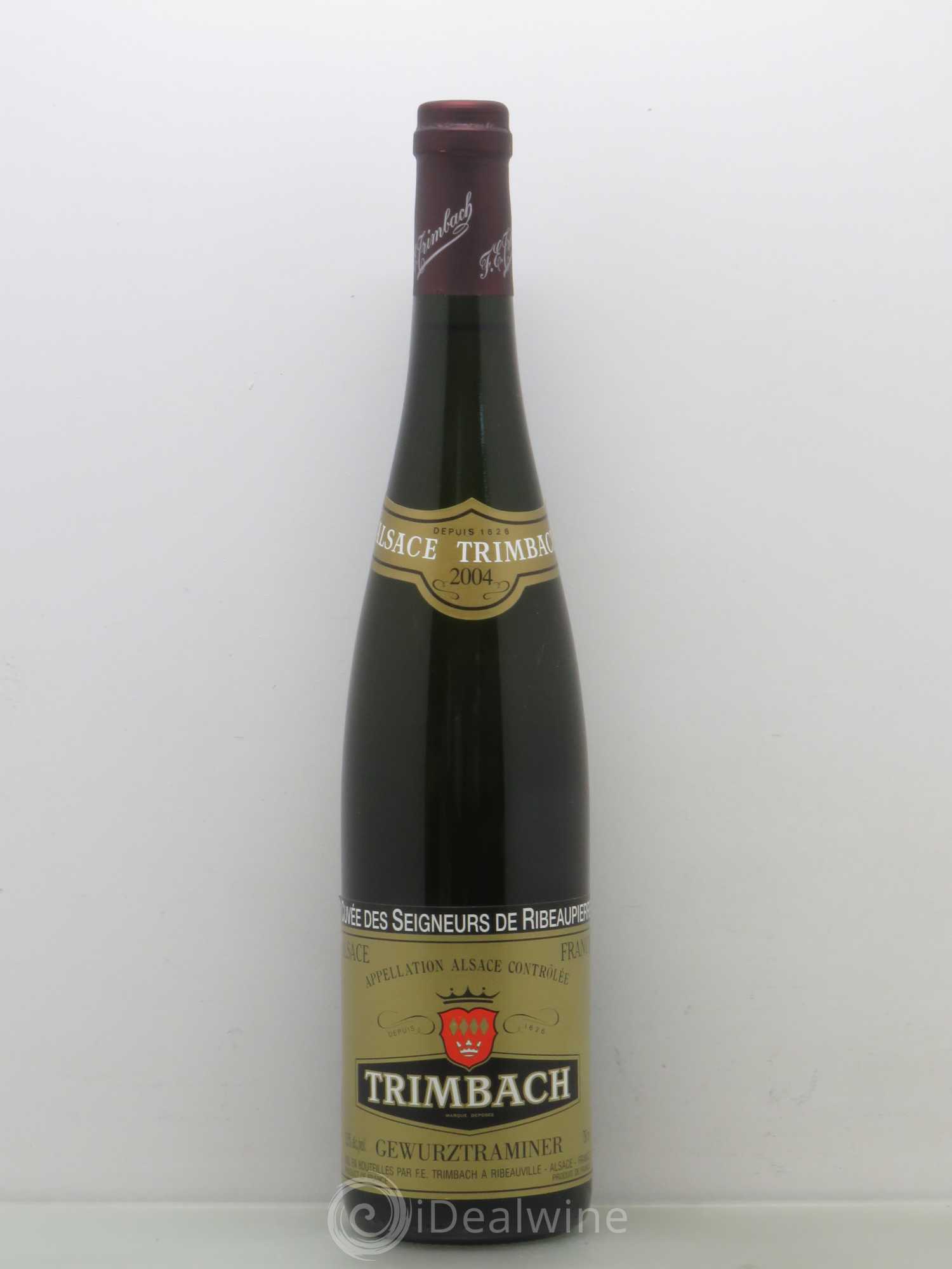 Alsace Gewurztraminer Seigneurs de Ribeaupierre Trimbach (Domaine) 2004 - Lot de 1 bouteille - 0