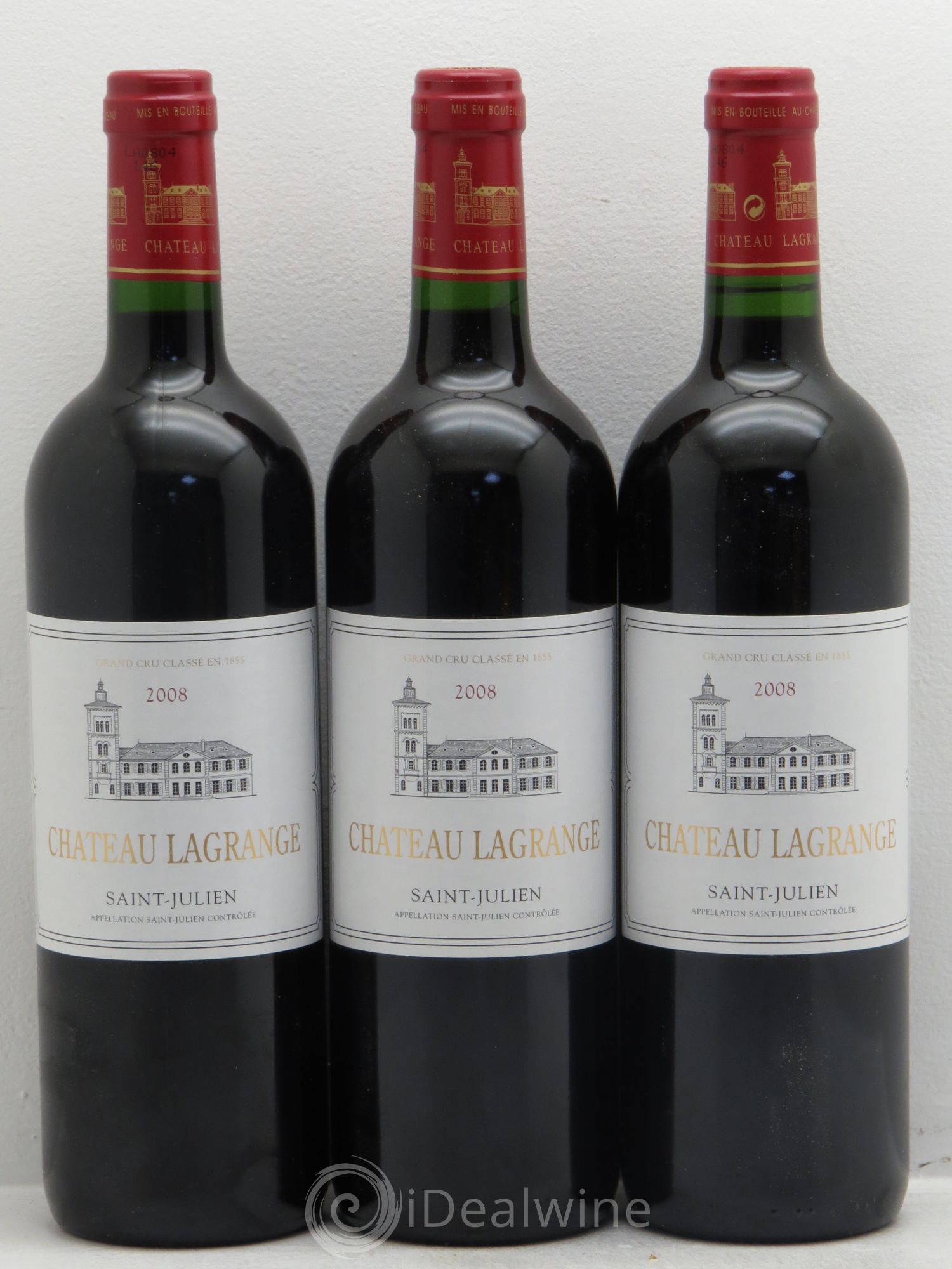 Château Lagrange 3ème Grand Cru Classé 2008 - Lot de 3 bouteilles - 0
