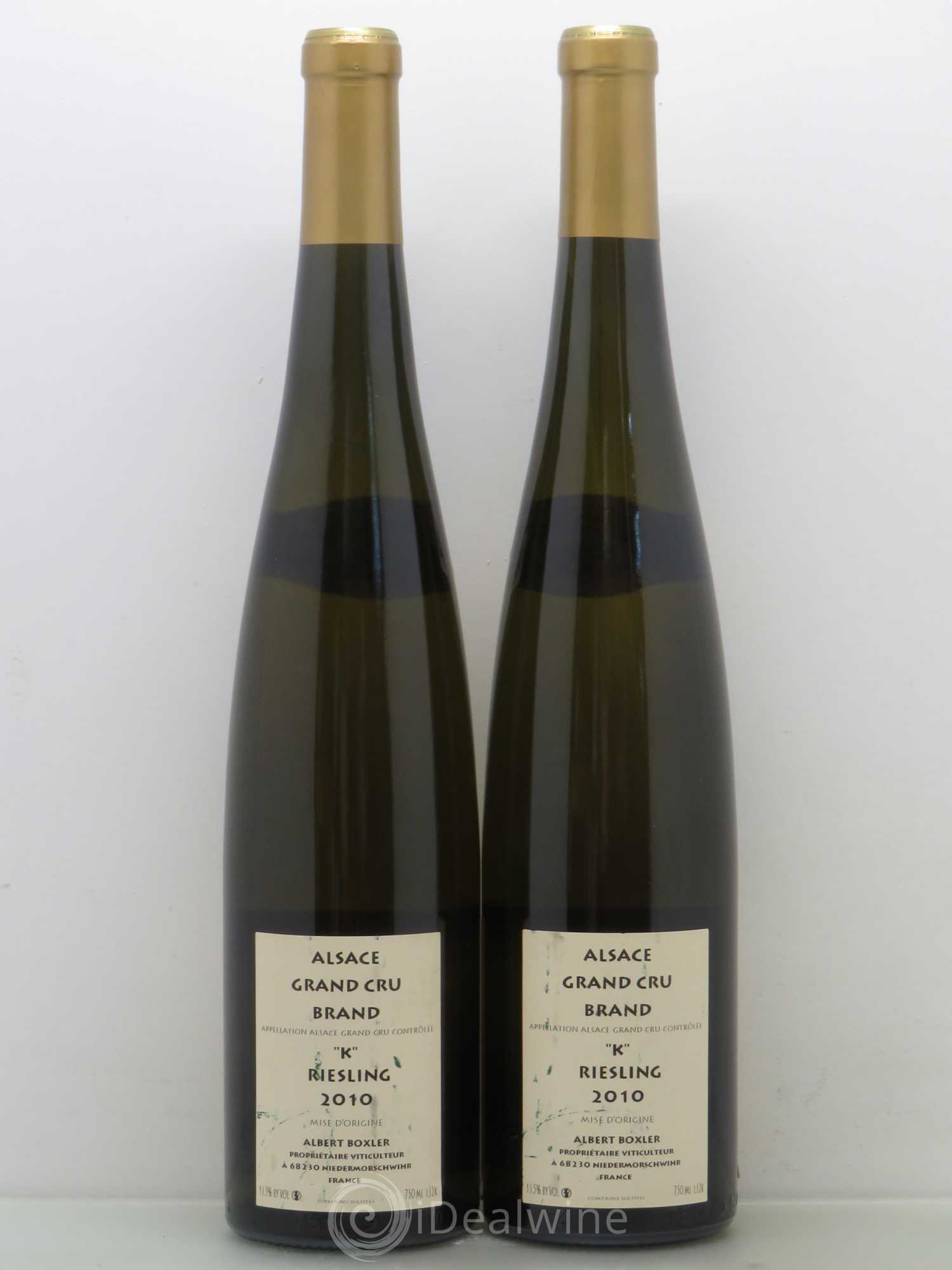 Riesling Grand Cru Albert Boxler Brand K 2010 - Posten von 2 Flaschen - 1