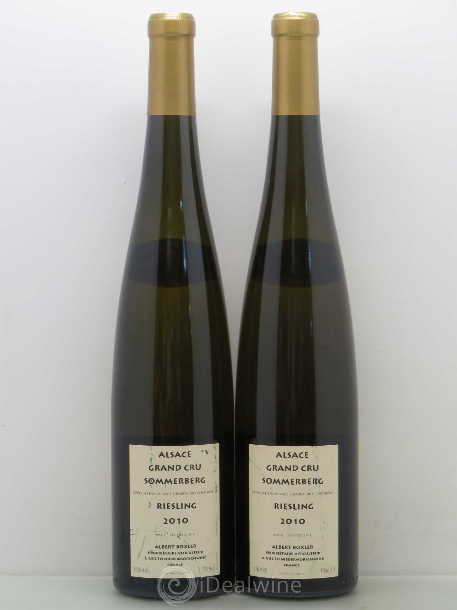 Riesling Grand Cru Albert Boxler Sommerberg 2010 - Posten von 2 Flaschen - 1
