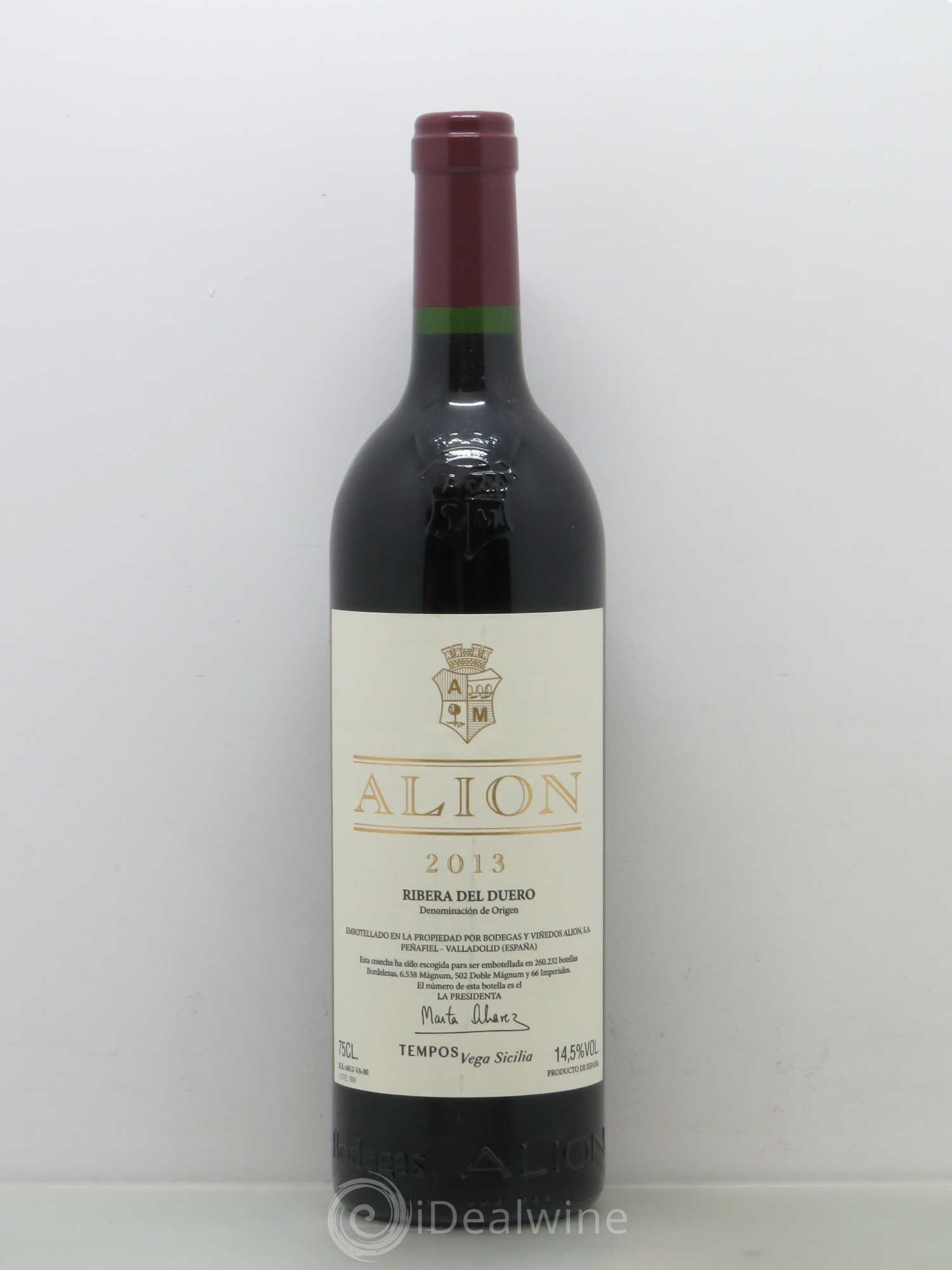 Ribera Del Duero DO Vega Sicilia Alion Famille Alvarez 2013 - Lot de 1 bouteille - 0