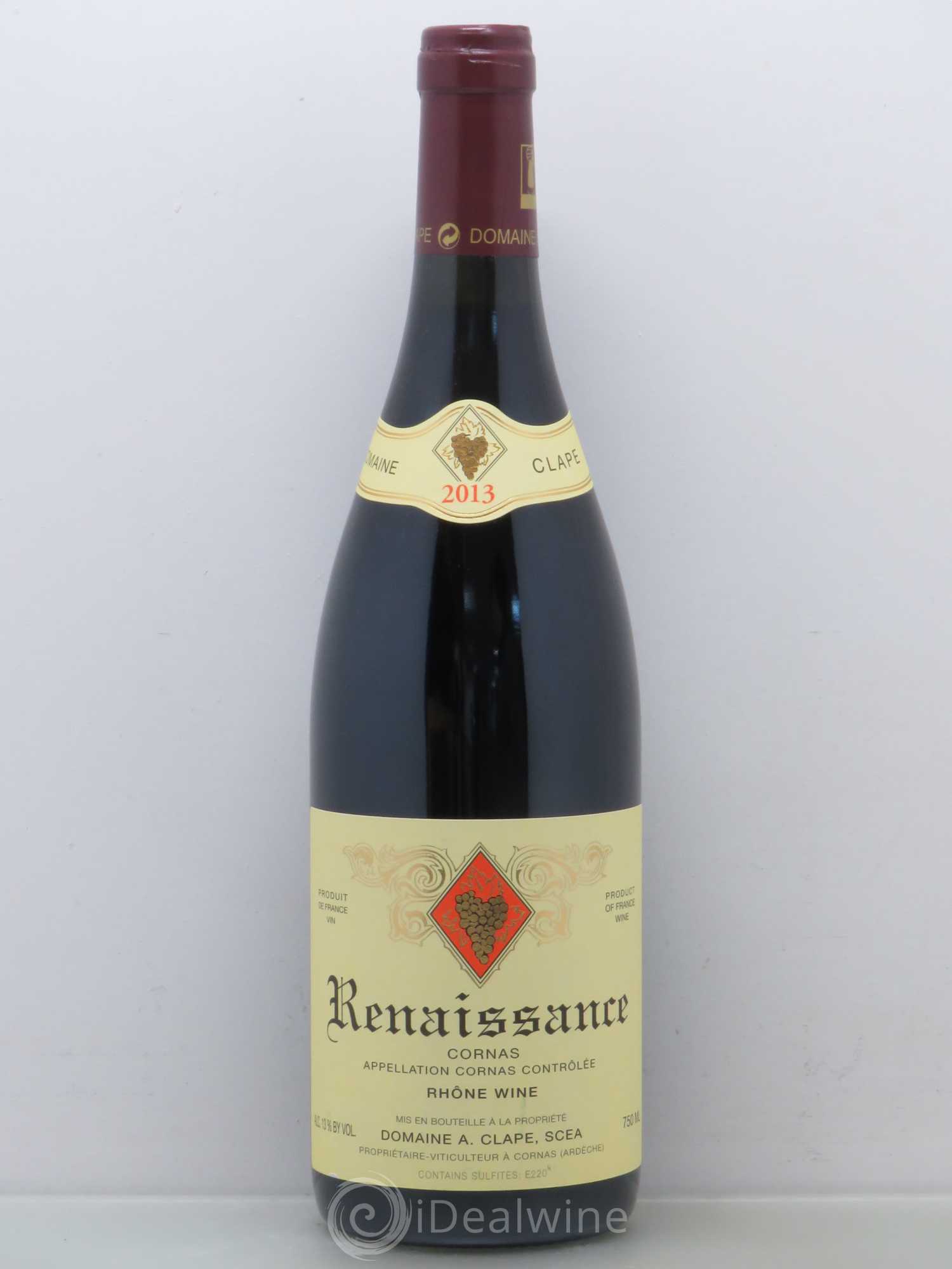 Cornas Renaissance Auguste Clape 2013 - Lot de 1 bouteille - 0