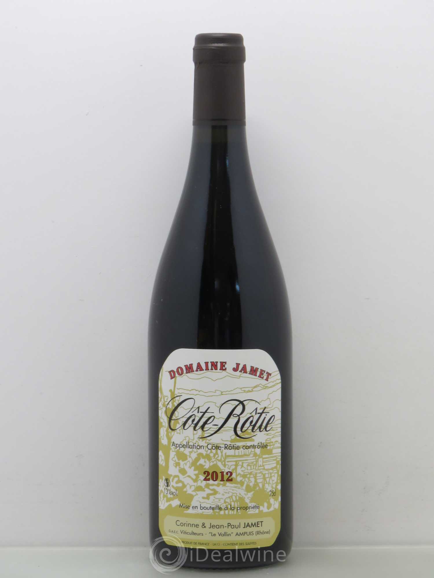 Côte-Rôtie Jamet (Domaine) 2012 - Lot de 1 bouteille - 0