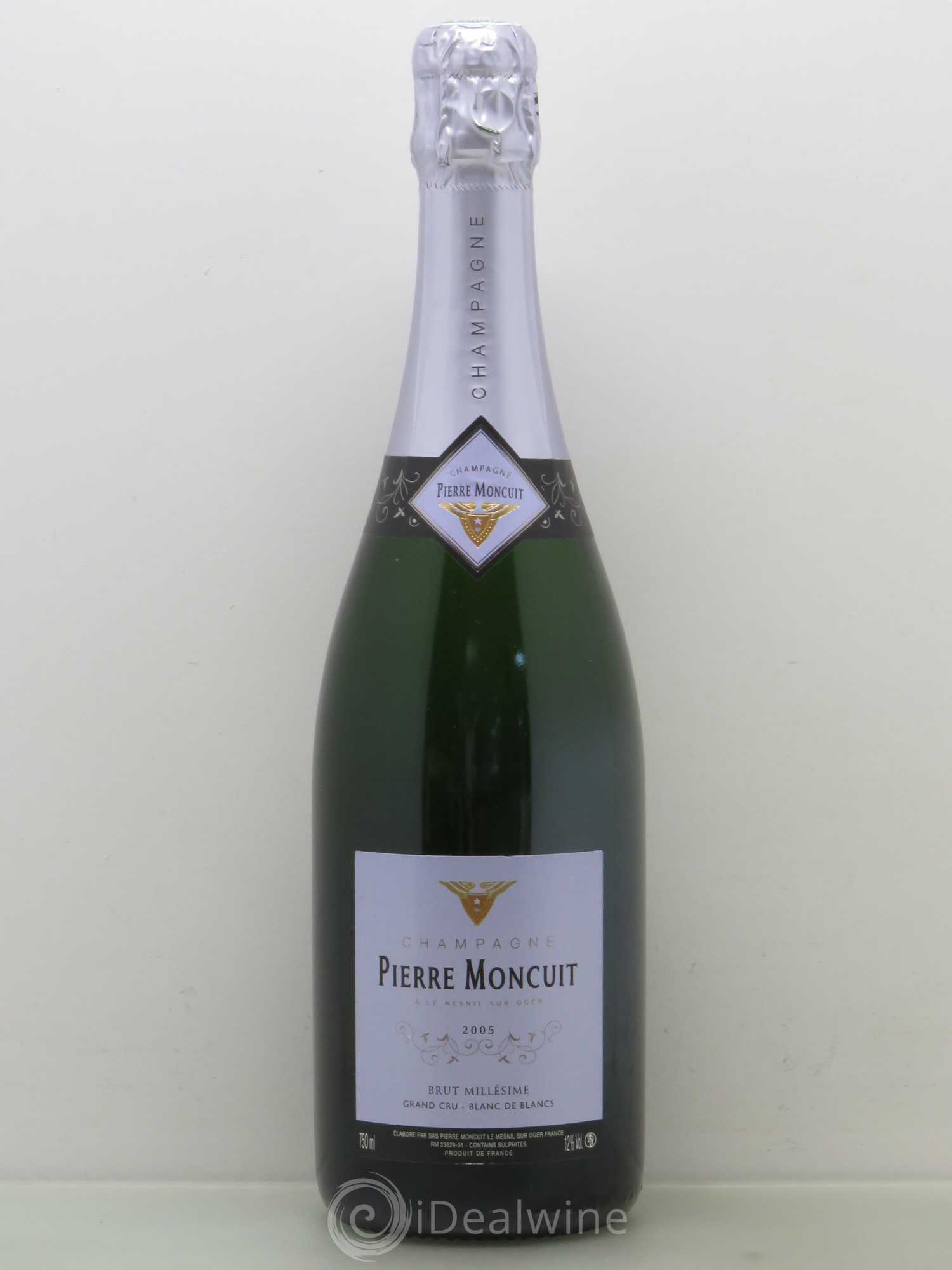 Blanc de Blancs Grand Cru Brut Millésimé Pierre Moncuit 2005 - Lot de 1 bouteille - 0