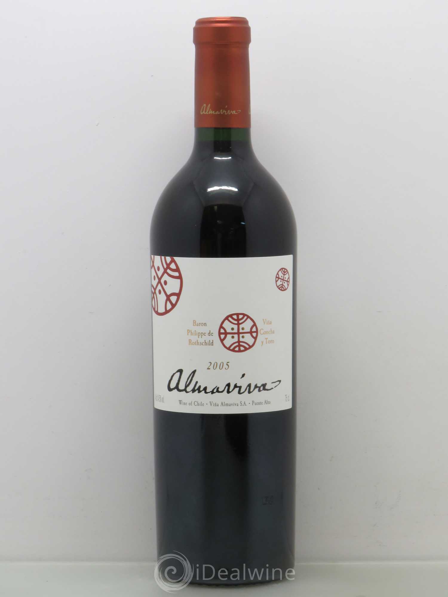 Chili Almaviva Baron P. de Rothschild Concha y Toro 2005 - Lot de 1 bouteille - 0