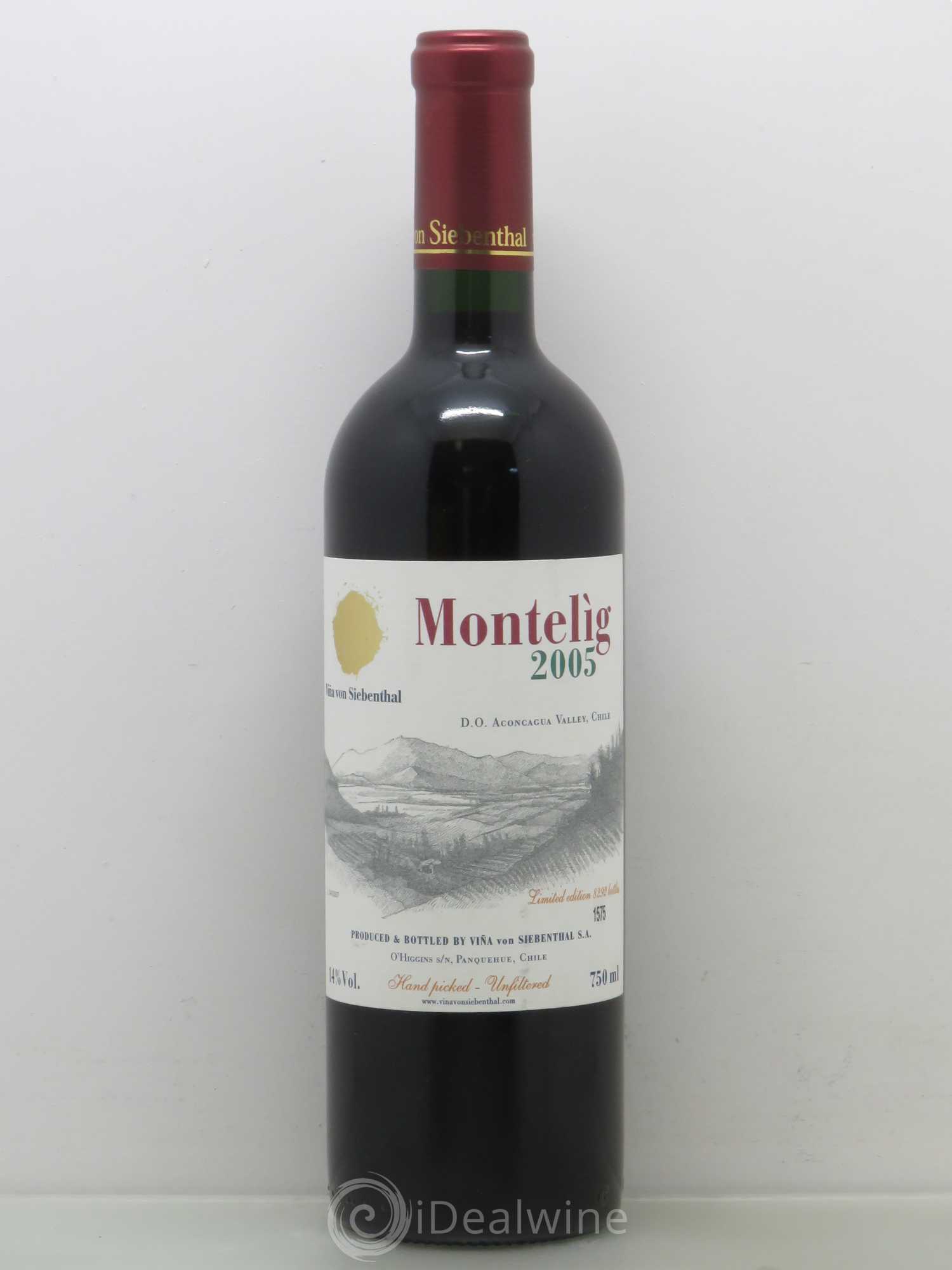 Chili Viña von Siebenthal Montelìg 2005 - Posten von 1 Flasche - 0
