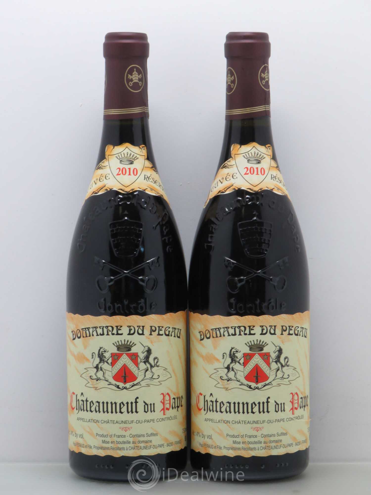 Châteauneuf-du-Pape Domaine du Pégau Cuvée Réservée Paul et Laurence Féraud 2010 - Lot de 2 bouteilles - 0