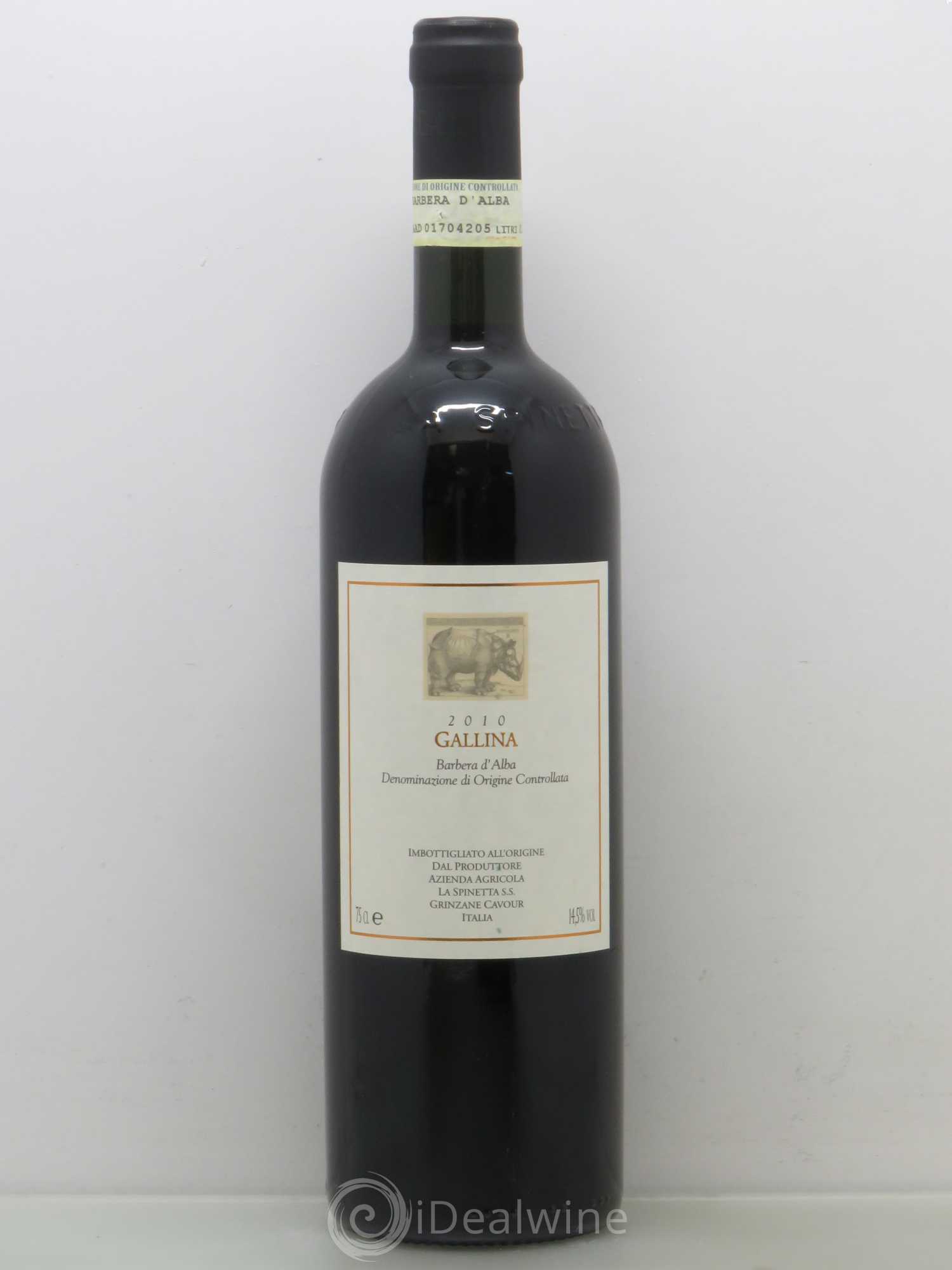 Barbera d'Alba DOC La Spinetta Gallina Rivetti 2010 - Lot de 1 bouteille - 0