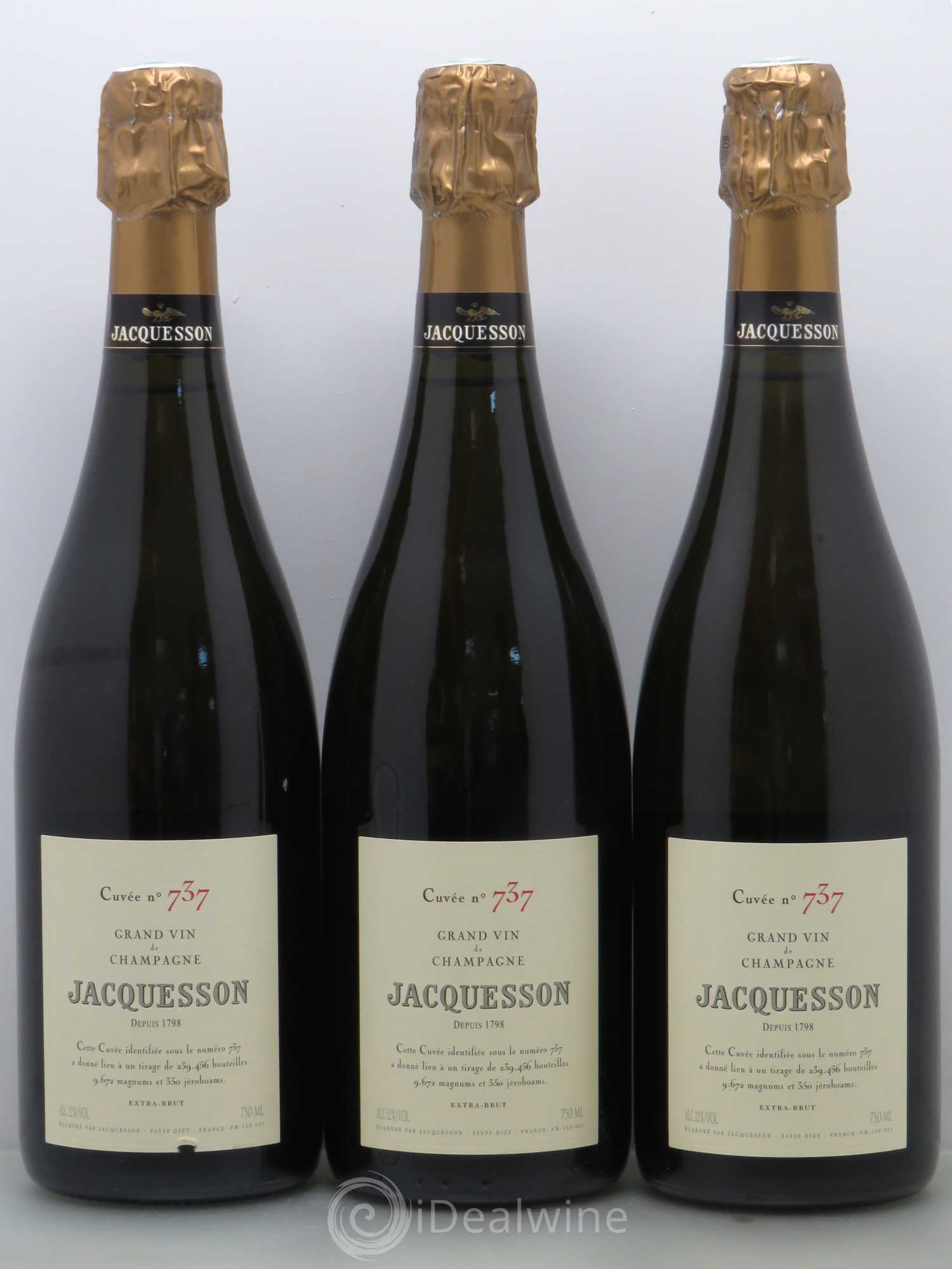 Cuvée 737 Jacquesson - Lot de 3 bouteilles - 0