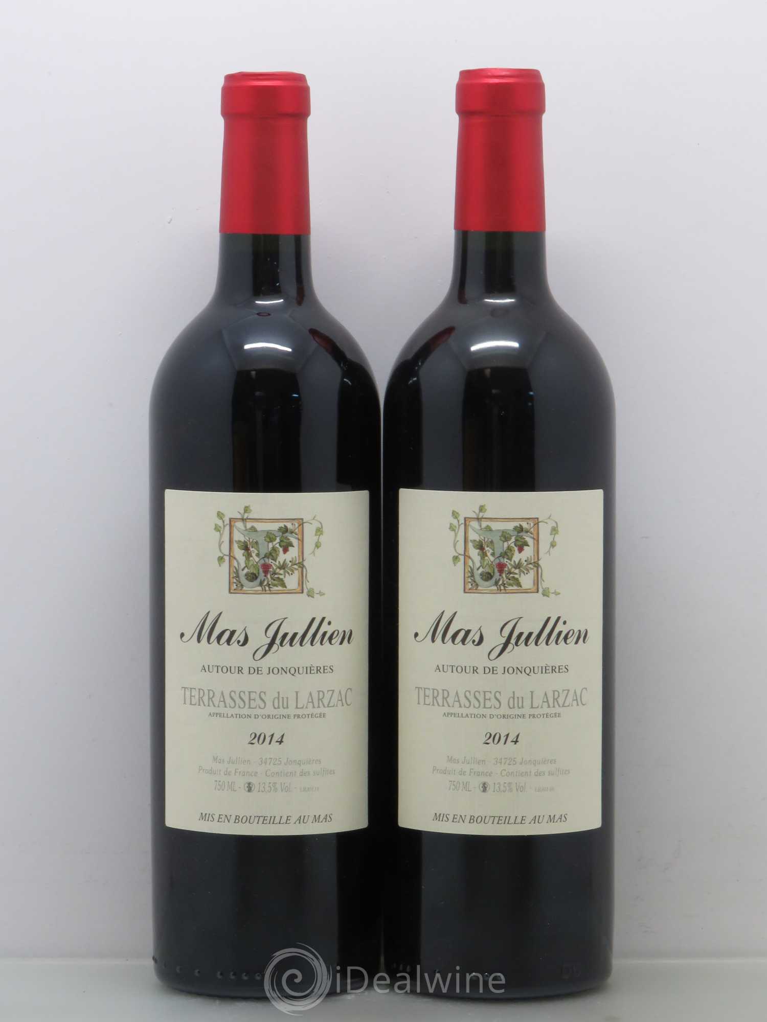 Terrasses du Larzac Mas Jullien Autour de Jonquières Olivier Jullien 2014 - Lot de 2 bouteilles - 0