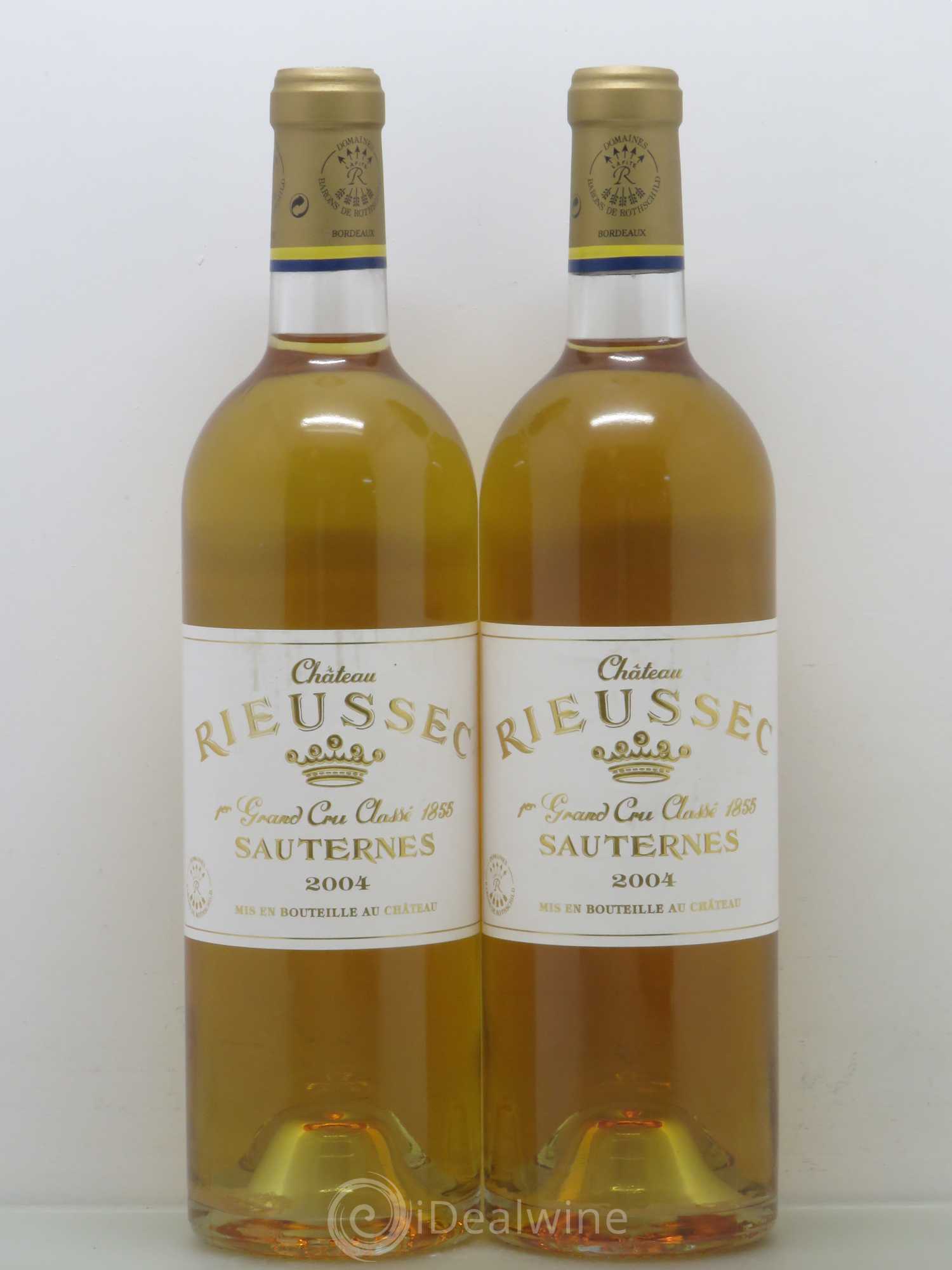 Château Rieussec 1er Grand Cru Classé 2004 - Lotto di 2 bottiglie - 0