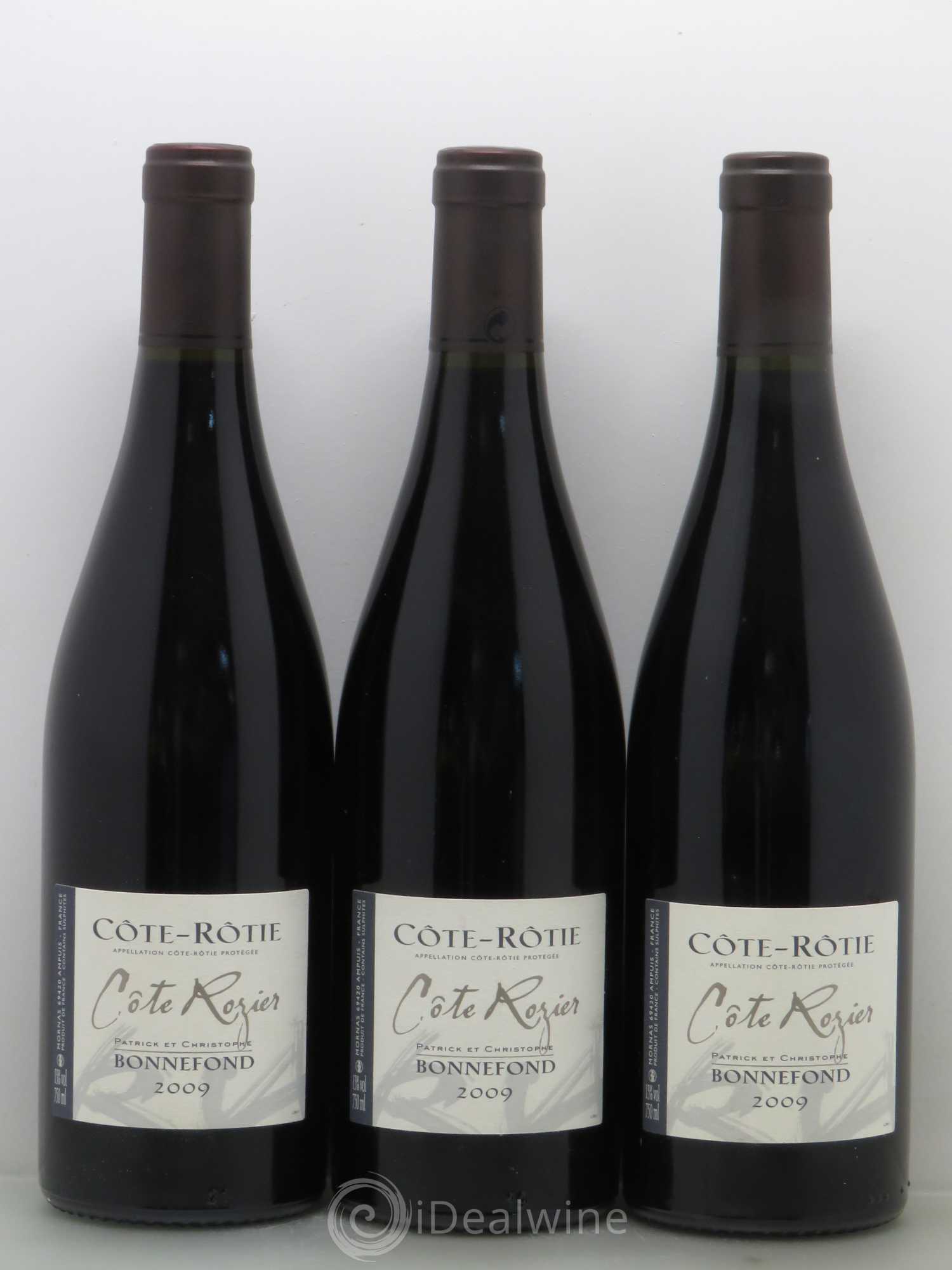 Côte-Rôtie Côte Rozier Domaine Bonnefond 2009 - Lot de 3 bouteilles - 0