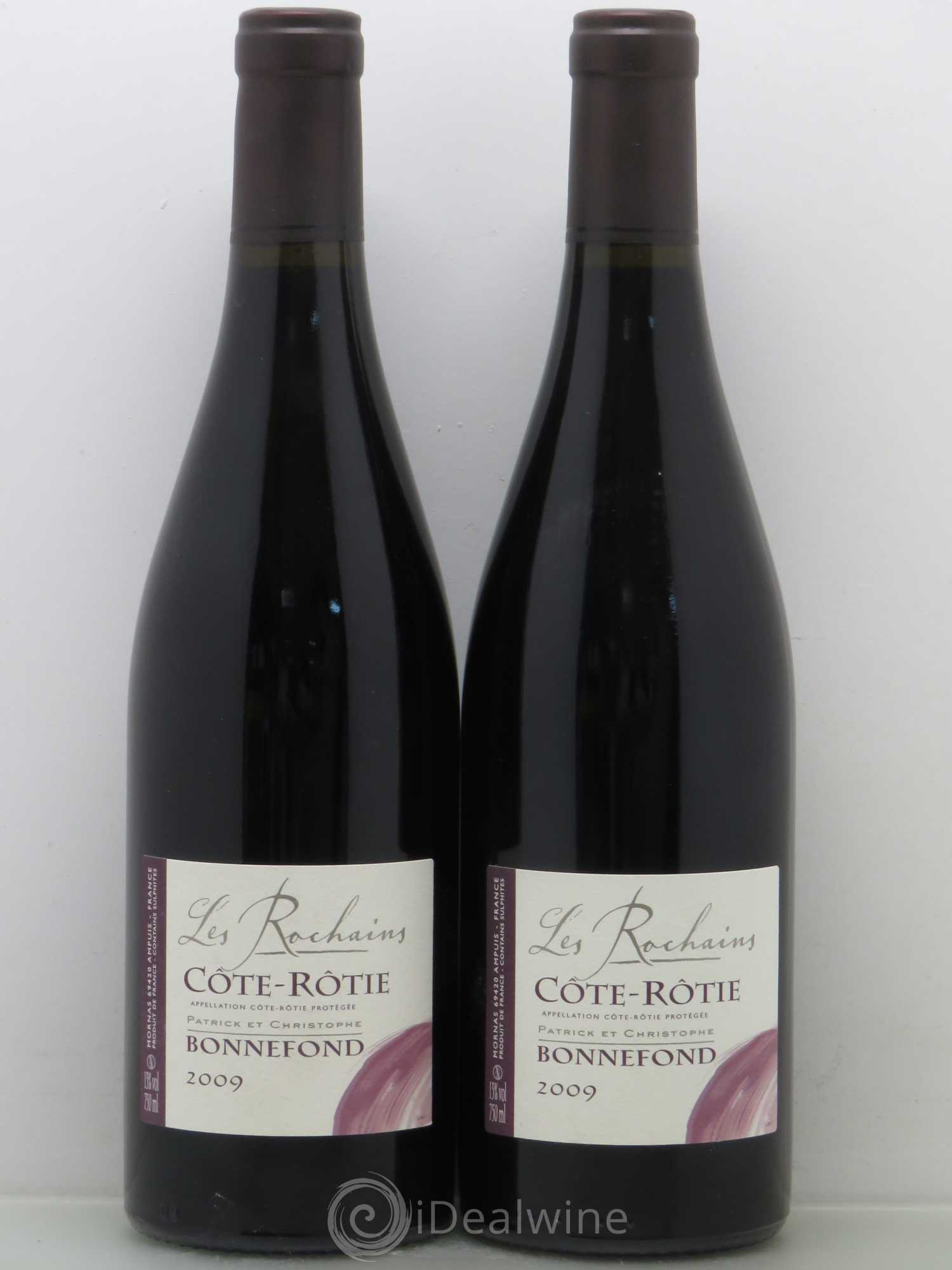 Côte-Rôtie Les Rochains Domaine Bonnefond 2009 - Lot de 2 bouteilles - 0