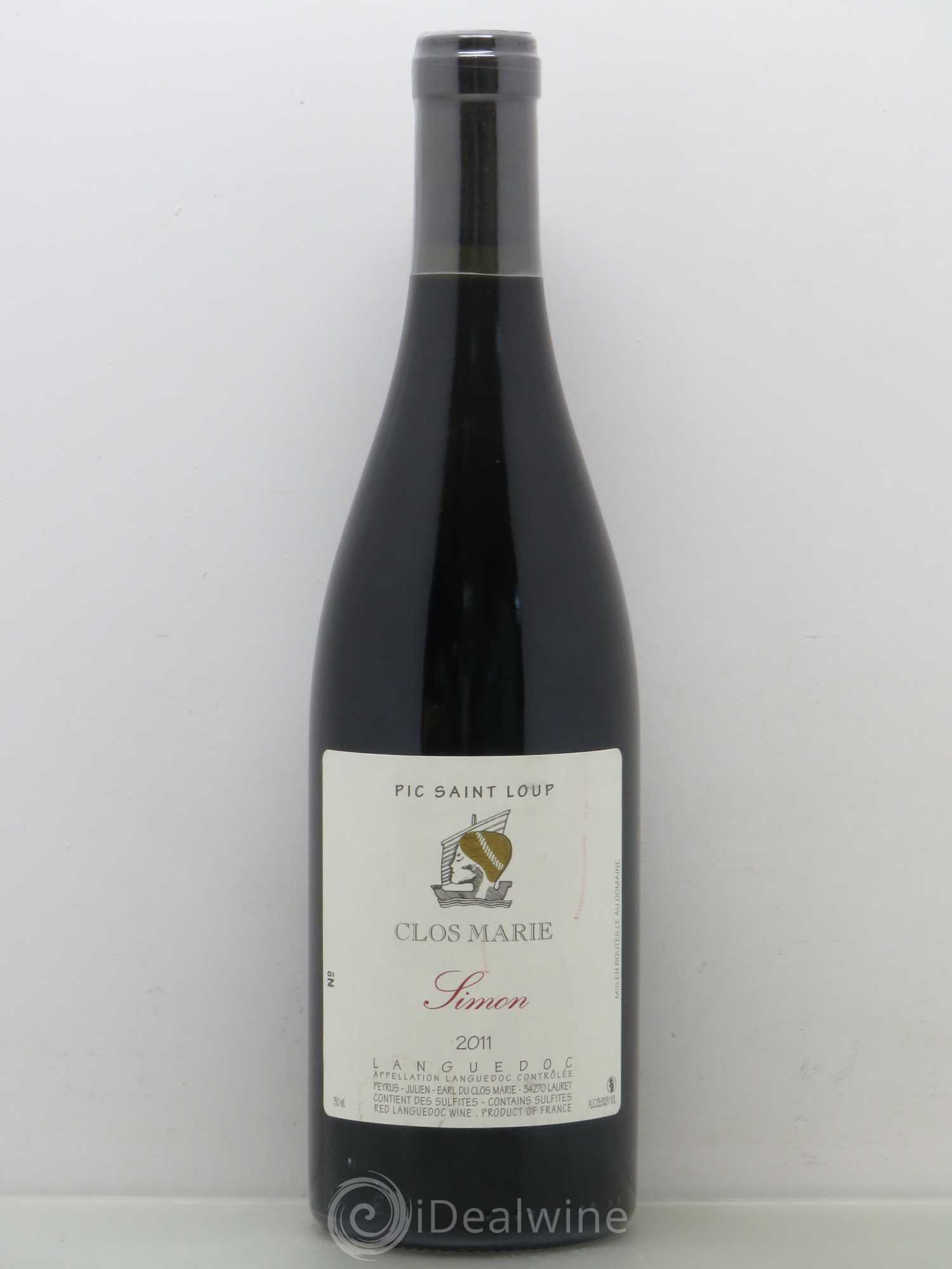 Pic Saint-Loup Clos Marie Cuvée Simon Christophe Peyrus et Françoise Julien 2011 - Lot de 1 bouteille - 0
