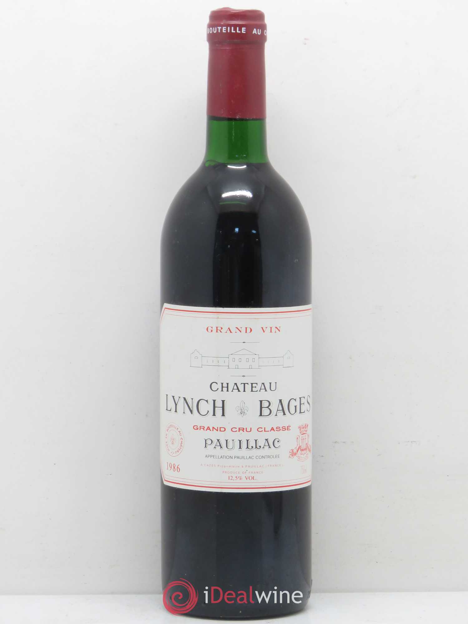 Château Lynch Bages 5ème Grand Cru Classé 1986 - Lot de 1 bouteille - 0