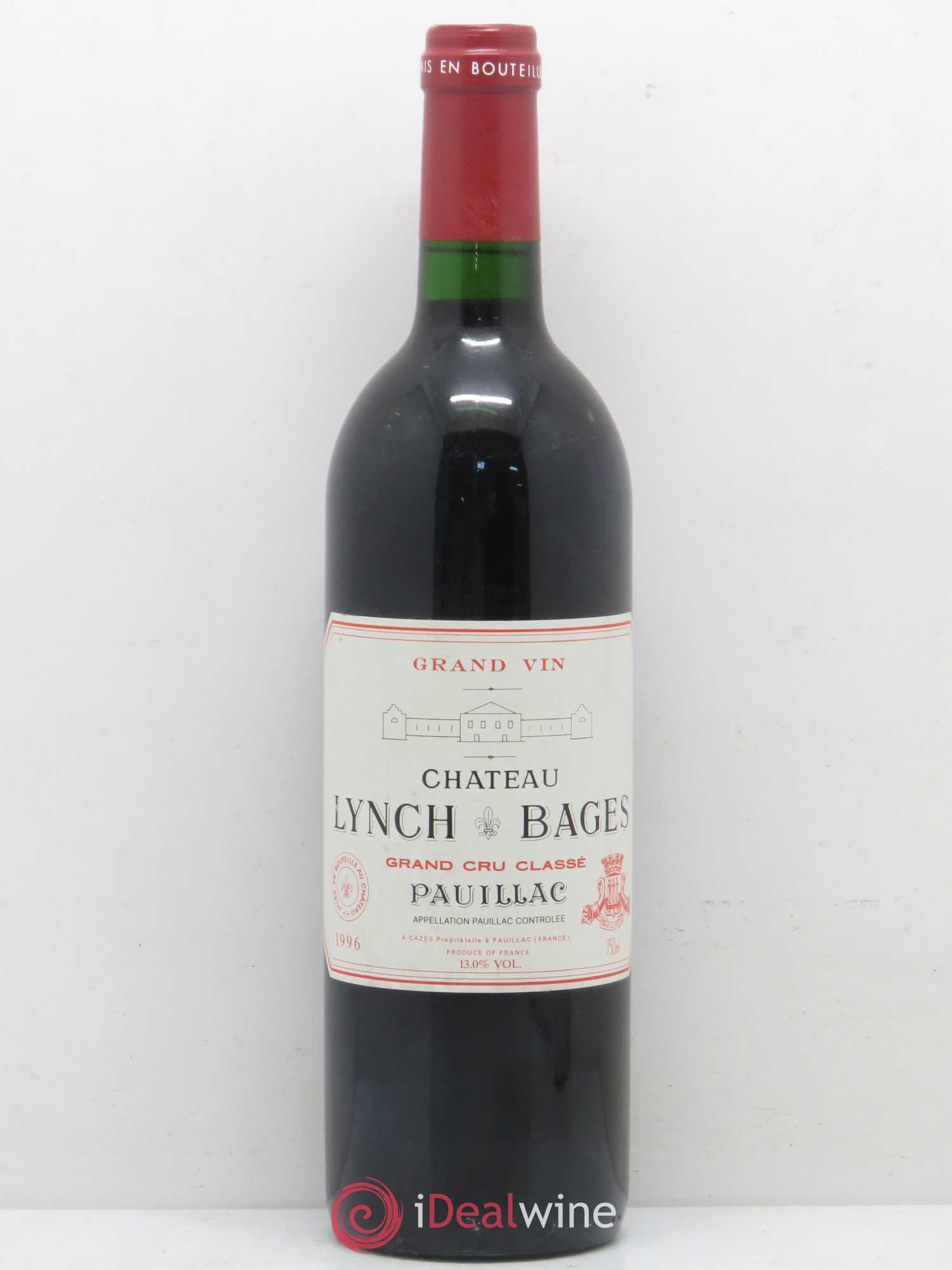 Château Lynch Bages 5ème Grand Cru Classé (sans prix de réserve) 1996 - Lot de 1 bouteille - 0