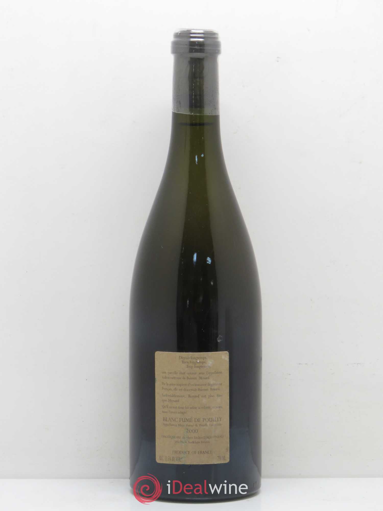 Vin de France (anciennement Pouilly-Fumé) Buisson Renard Dagueneau (Domaine Didier - Louis-Benjamin) 2000 - Lot de 1 bouteille - 1