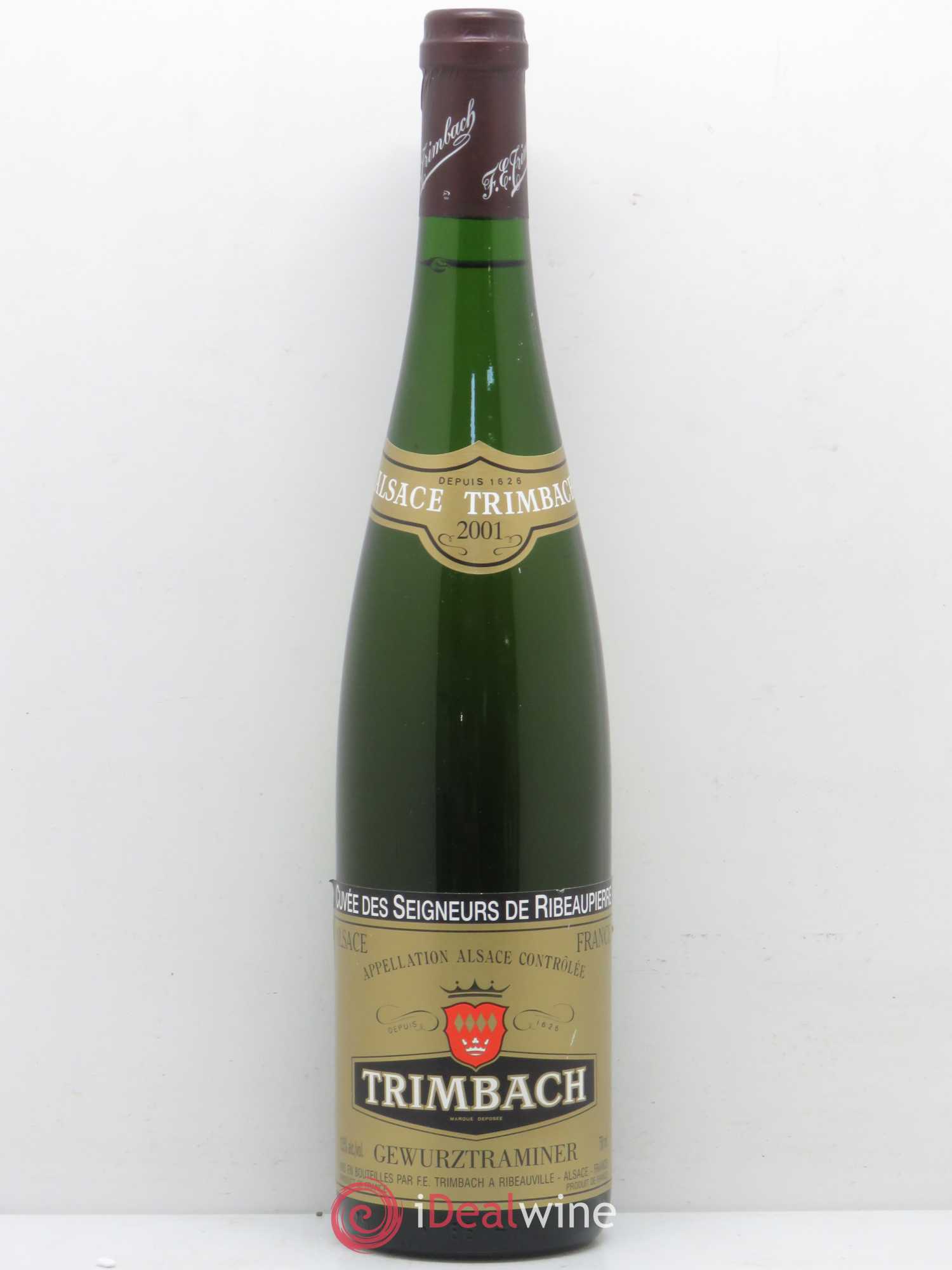 Alsace Gewurztraminer Seigneurs de Ribeaupierre Trimbach (Domaine) 2001 - Lot de 1 bouteille - 0