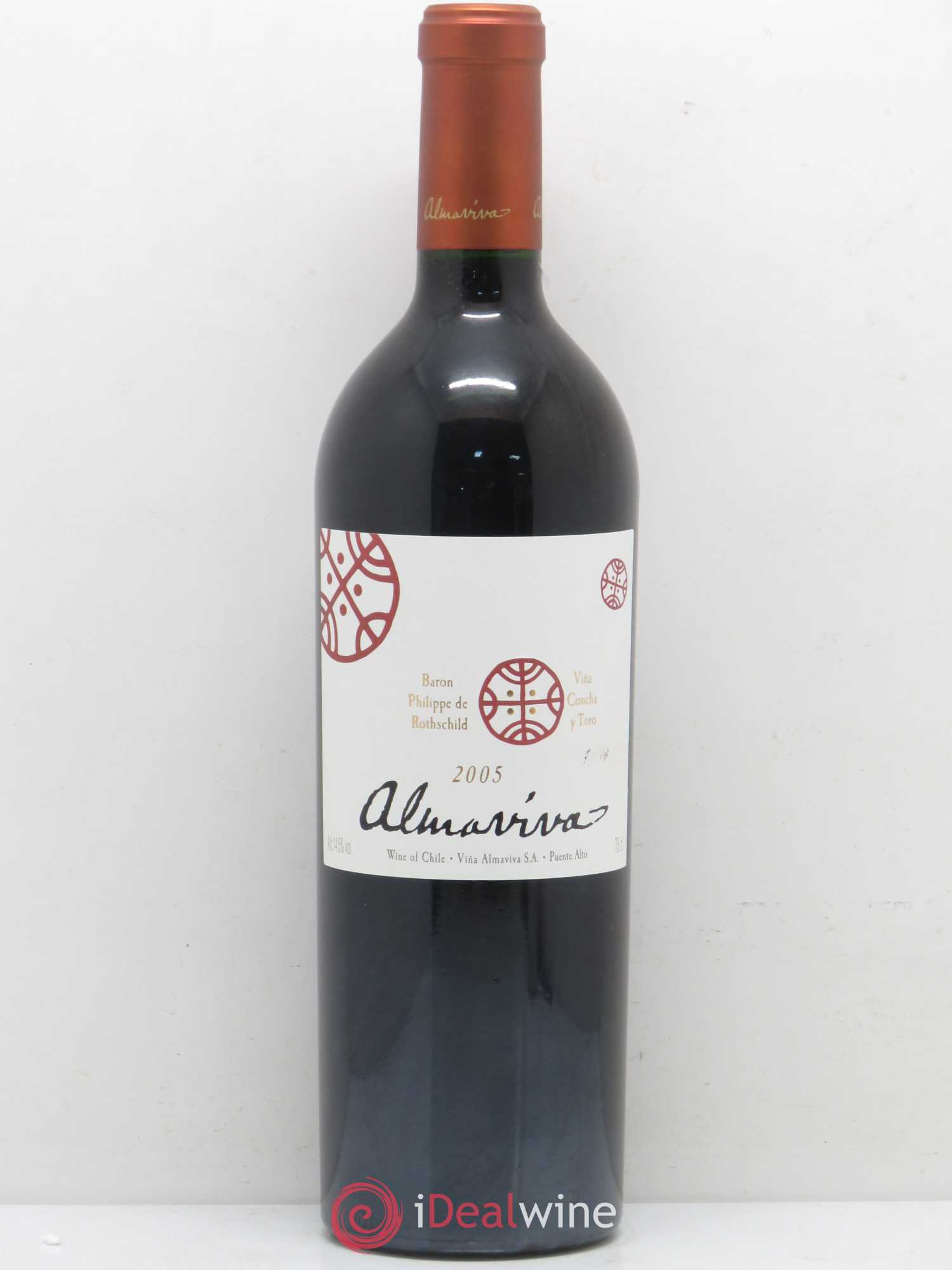 Chili Almaviva Baron P. de Rothschild Concha y Toro 2005 - Lot de 1 bouteille - 0
