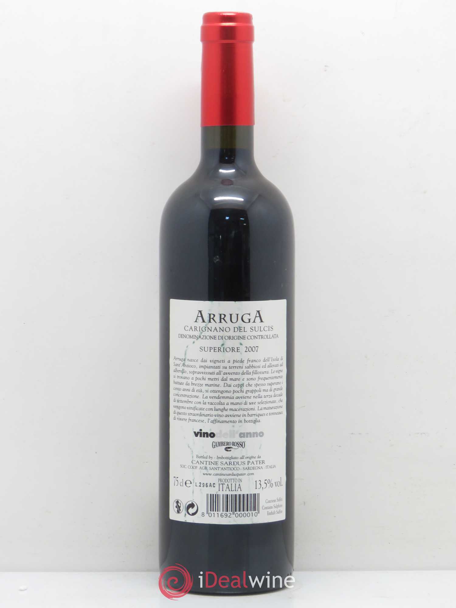 Sardaigne Cantine Sardus Pater Carignano del Sulcis Superiore Arruga 2007 - Posten von 1 Flasche - 1
