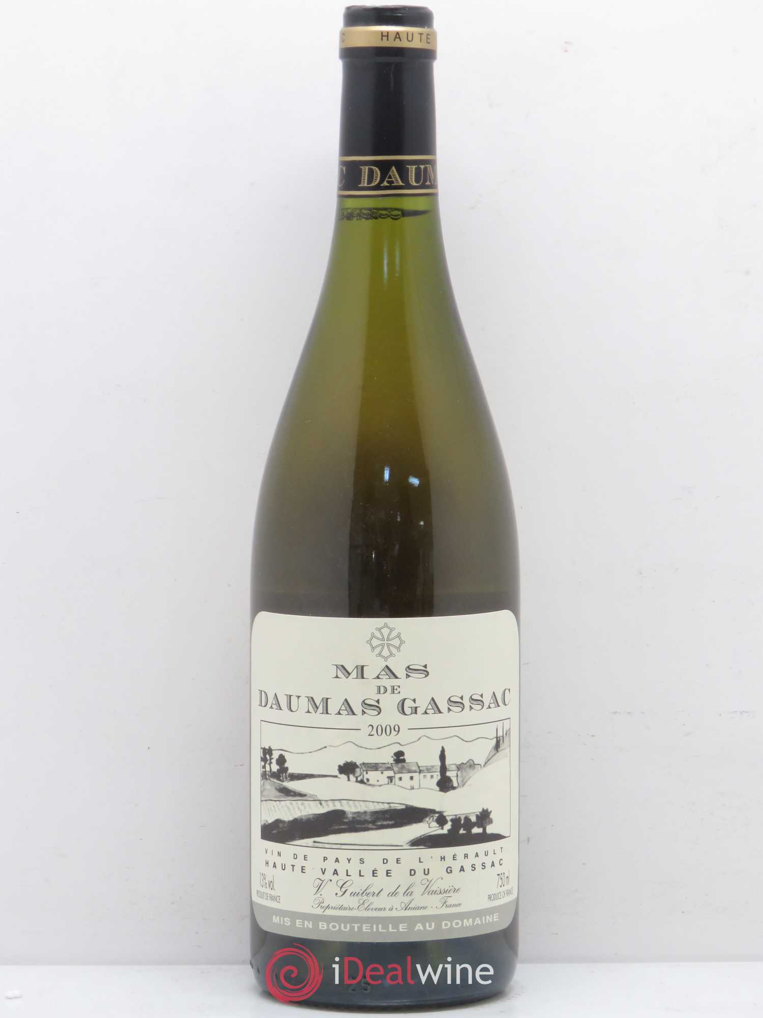 Saint-Guilhem-le-Désert - Cité d'Aniane Mas Daumas Gassac Famille Guibert de La Vaissière 2009 - Lot de 1 bouteille - 0