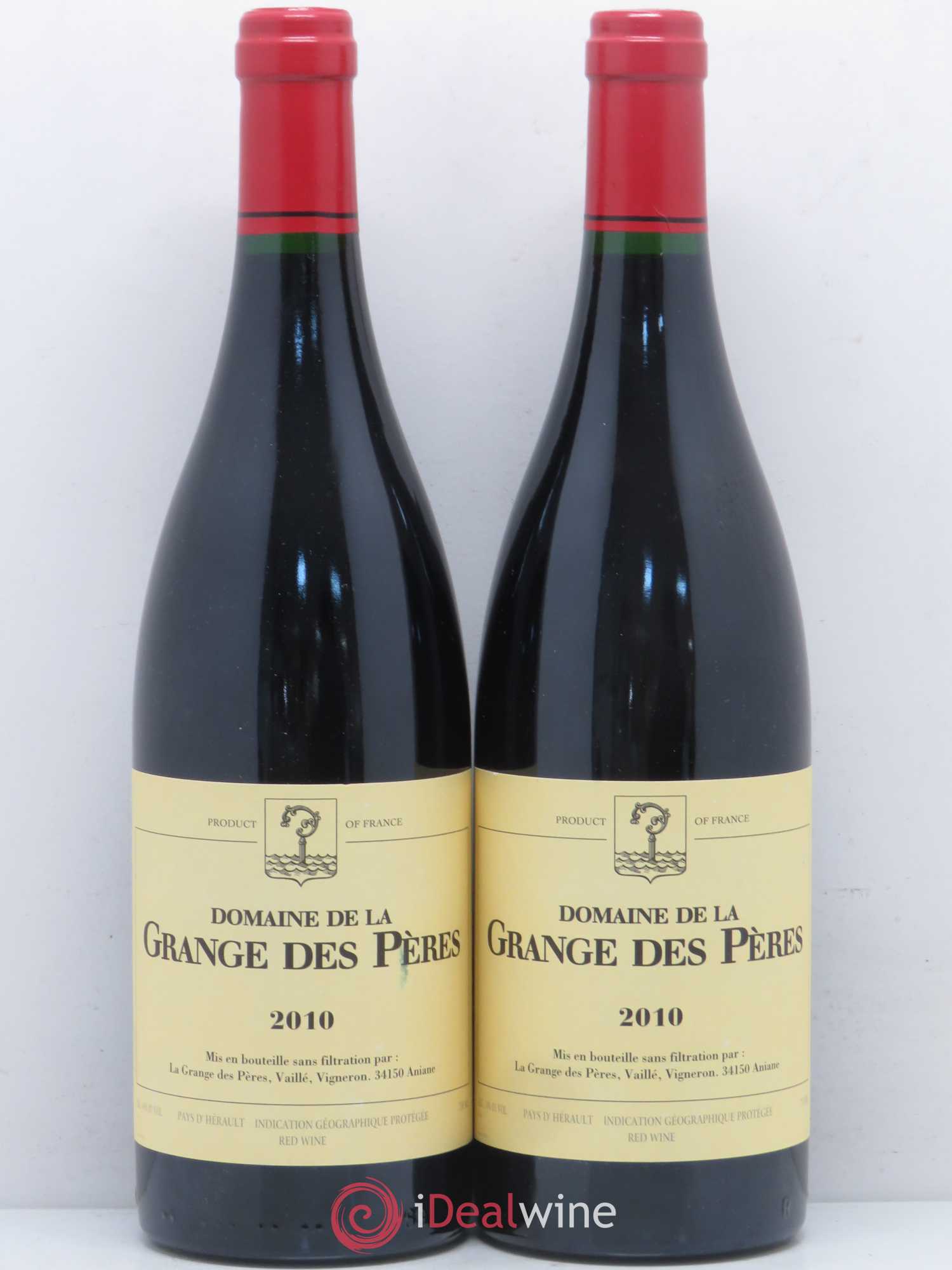 Pays d'Hérault Grange des Pères Laurent Vaillé 2010 - Lot de 2 bouteilles - 0