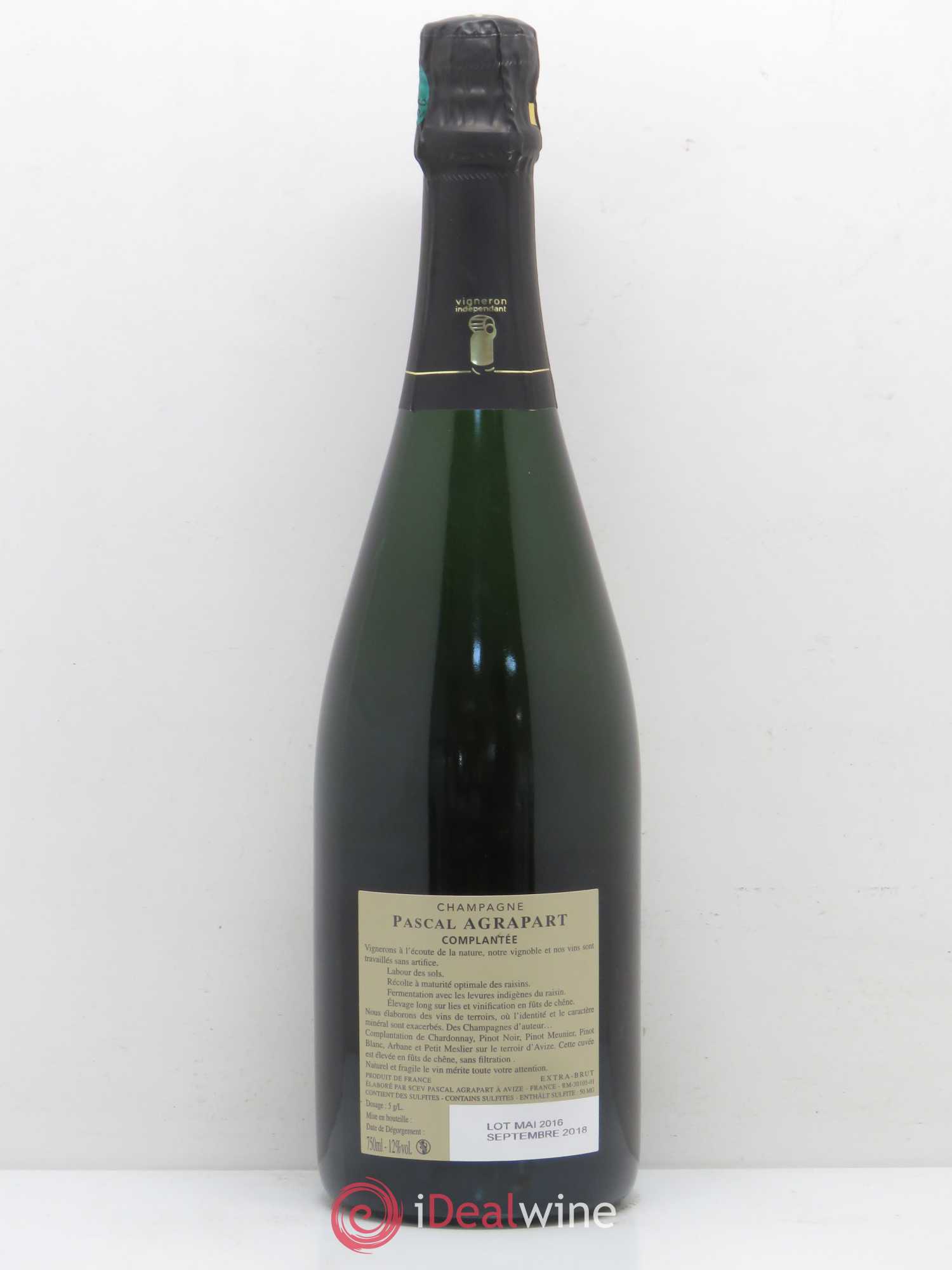 Complantée Extra-Brut Agrapart & Fils - Lot de 1 bouteille - 1
