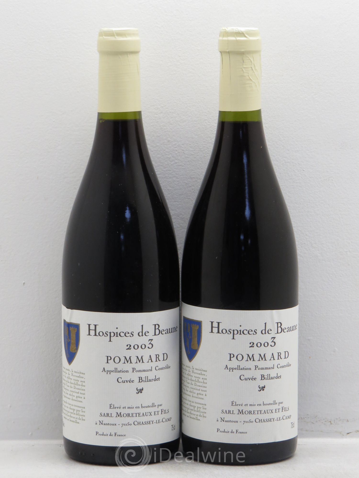 Pommard Cuvée Billardet Hospices de Beaune 2003 - Lot de 2 bouteilles - 0