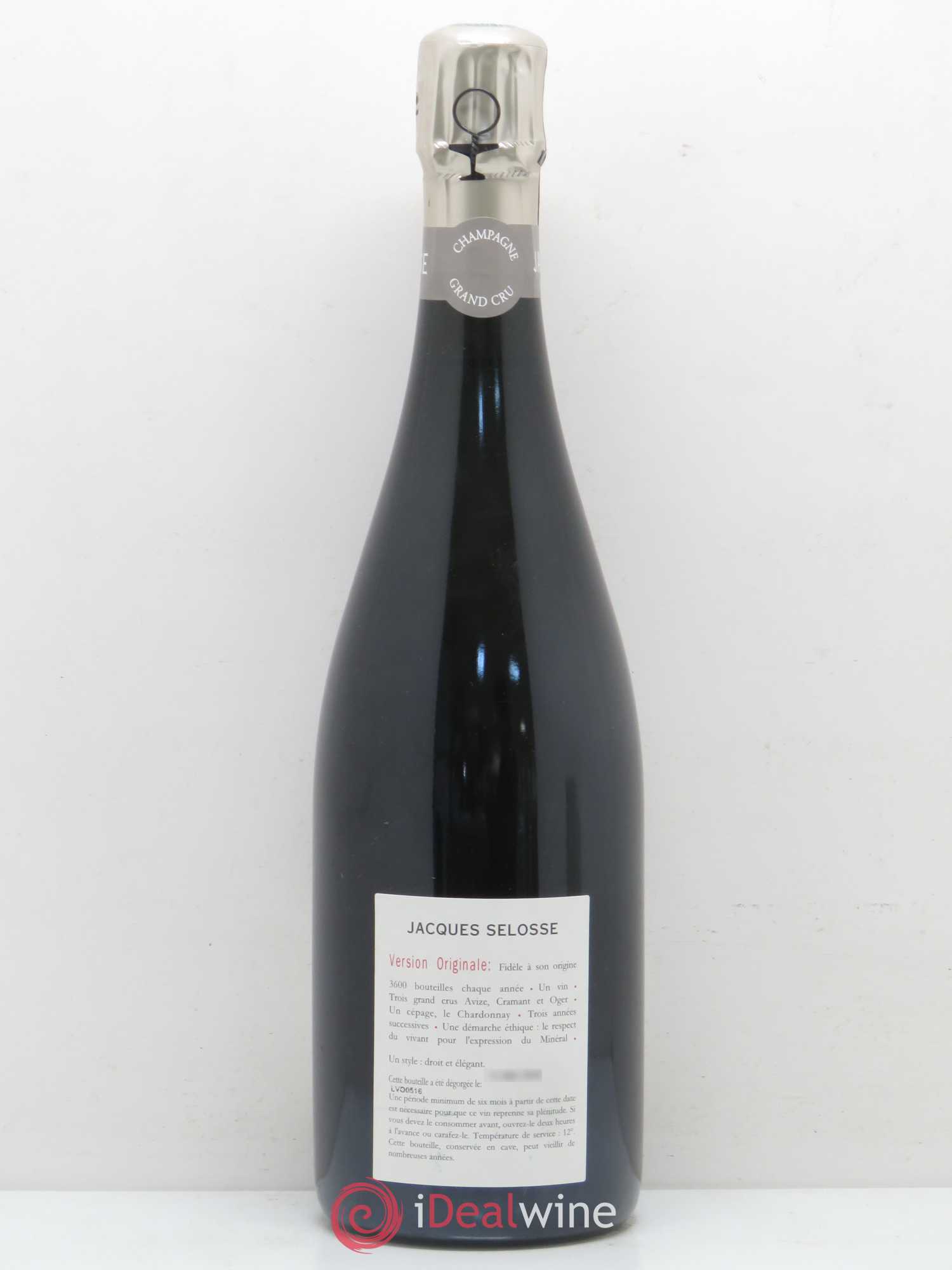 Version Originale Jacques Selosse (sans prix de réserve) - Lot de 1 bouteille - 1