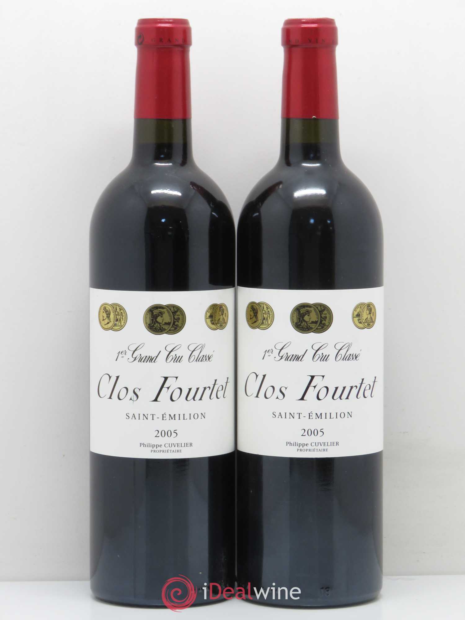 Clos Fourtet 1er Grand Cru Classé B 2005 - Lot de 2 bouteilles - 0