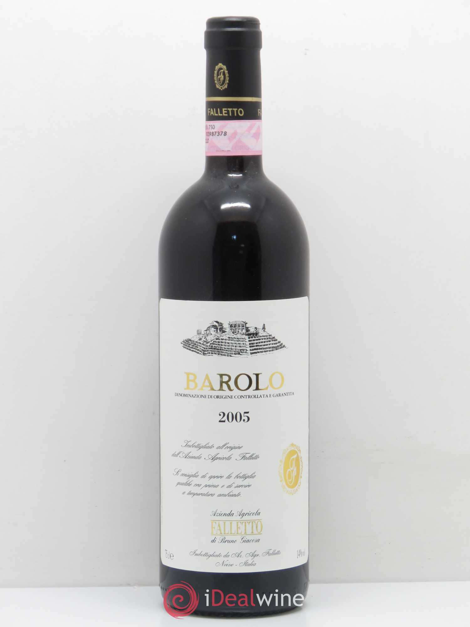 Barolo DOCG Azienda Agricola Falletto di Bruno Giacosa 2005 - Lot de 1 bouteille - 0