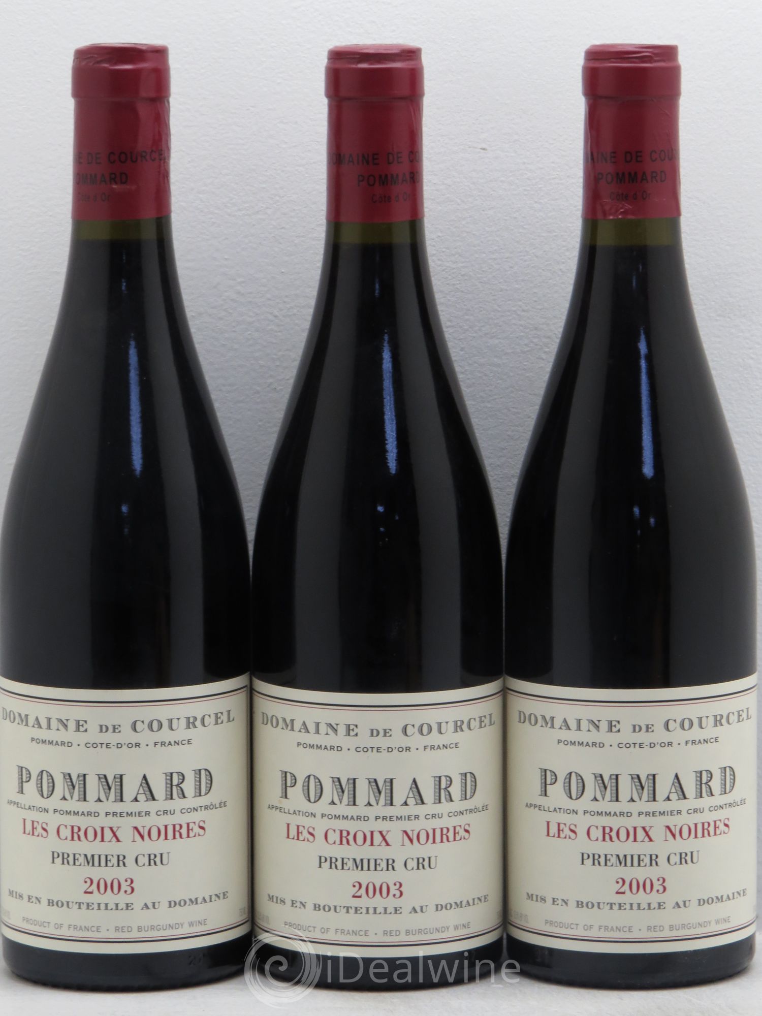 Pommard 1er Cru Les Croix Noires de Courcel (Domaine) 2003 - Lot de 3 bouteilles - 0