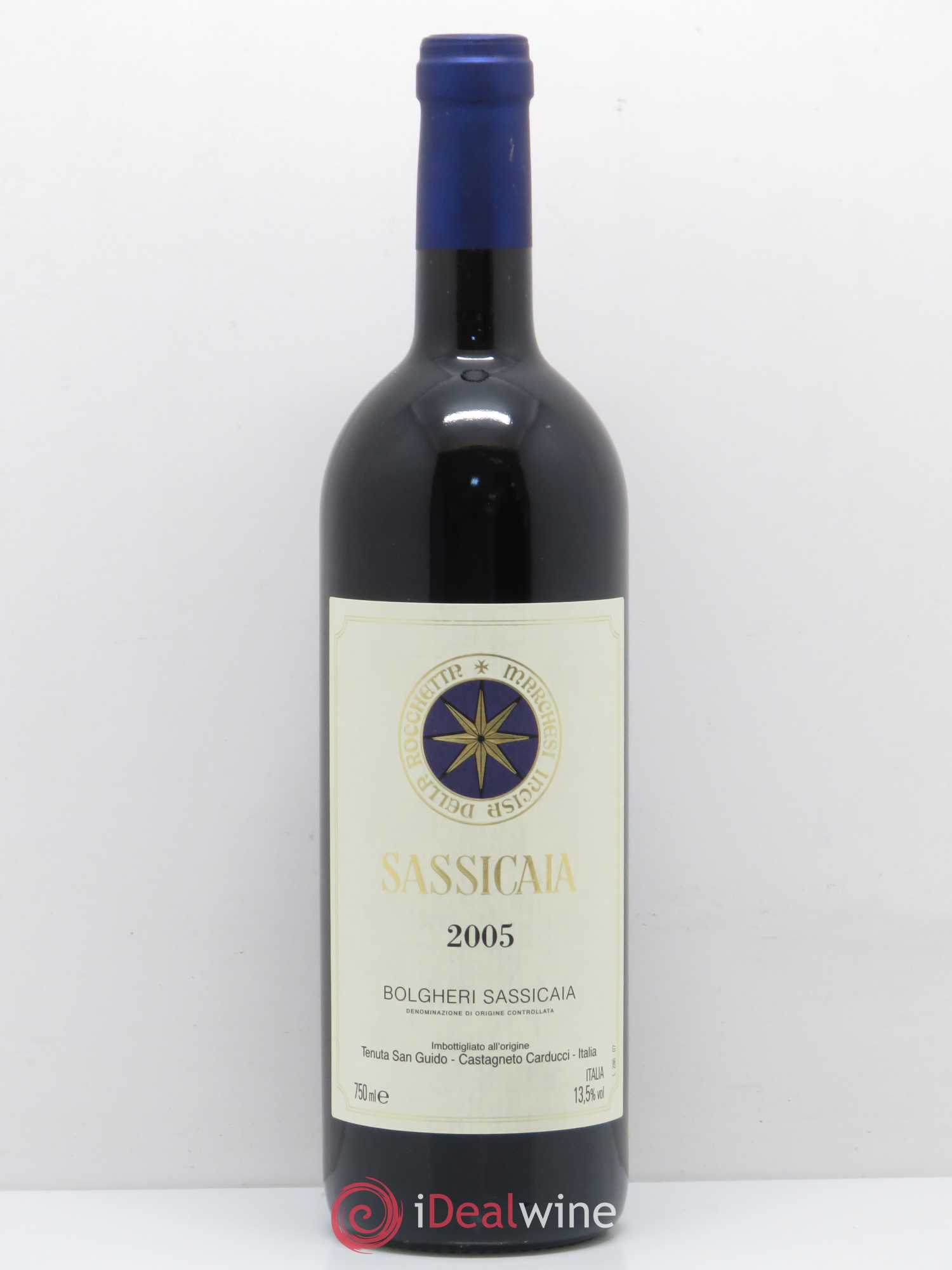 Bolgheri DOC Sassicaia Tenuta San Guido 2005 - Lot de 1 bouteille - 0