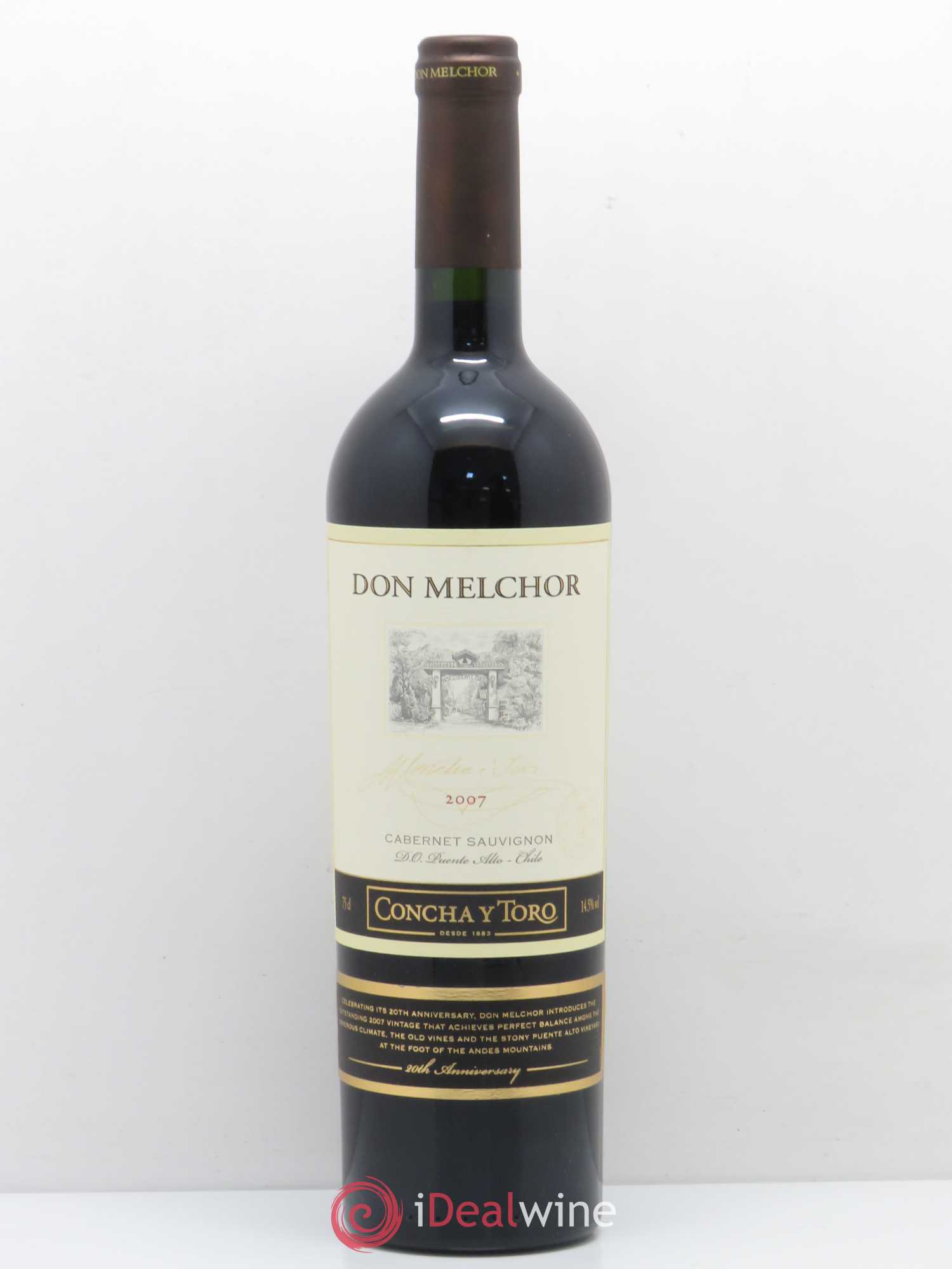 Chili DO Puente Alto Concha y Toro Cabernet Sauvignon Don Melchor 2007 - Posten von 1 Flasche - 0