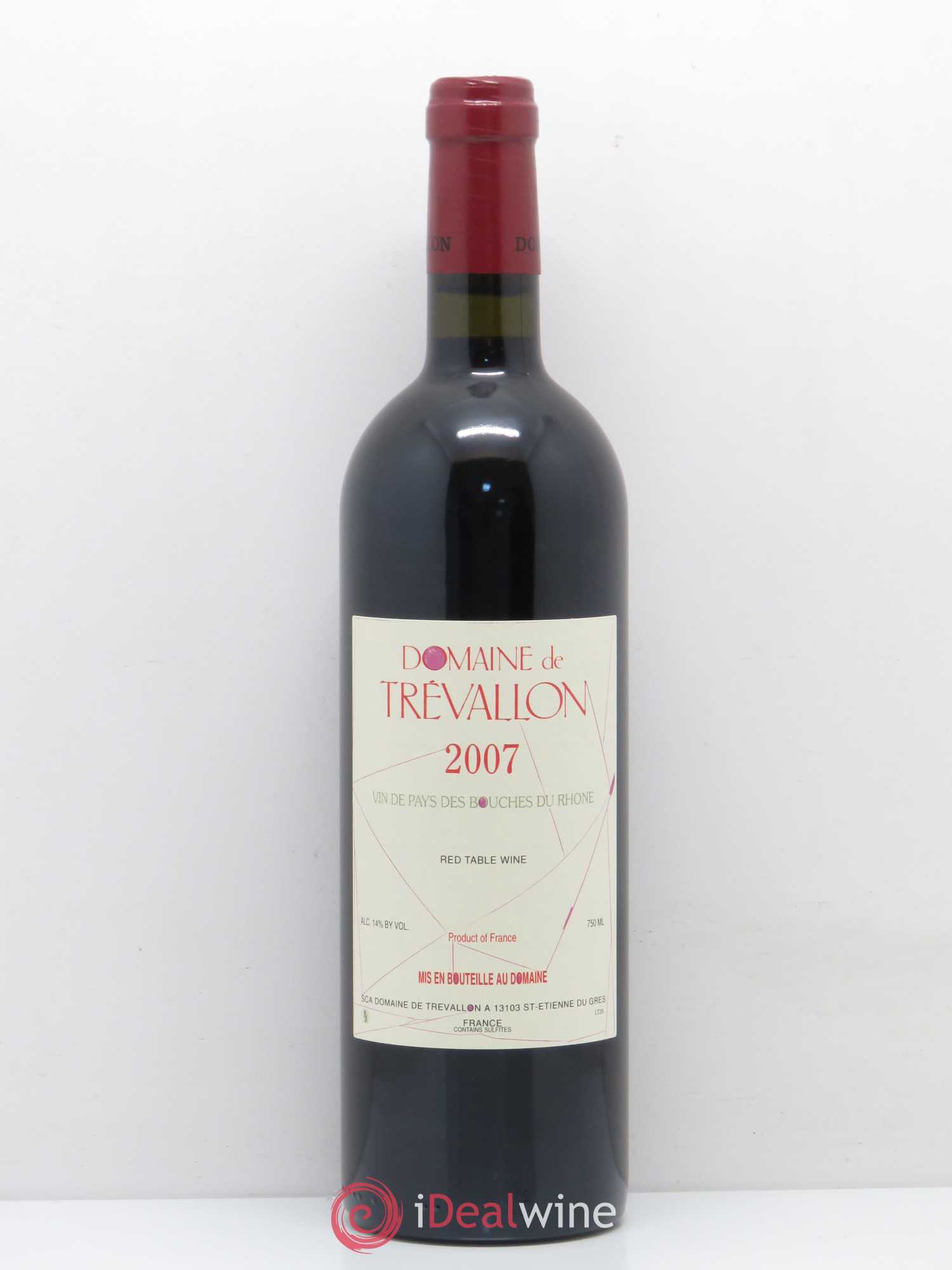 VDP Bouches du Rhône Trévallon (Domaine de) Eloi Dürrbach 2007 - Lot de 1 bouteille - 0
