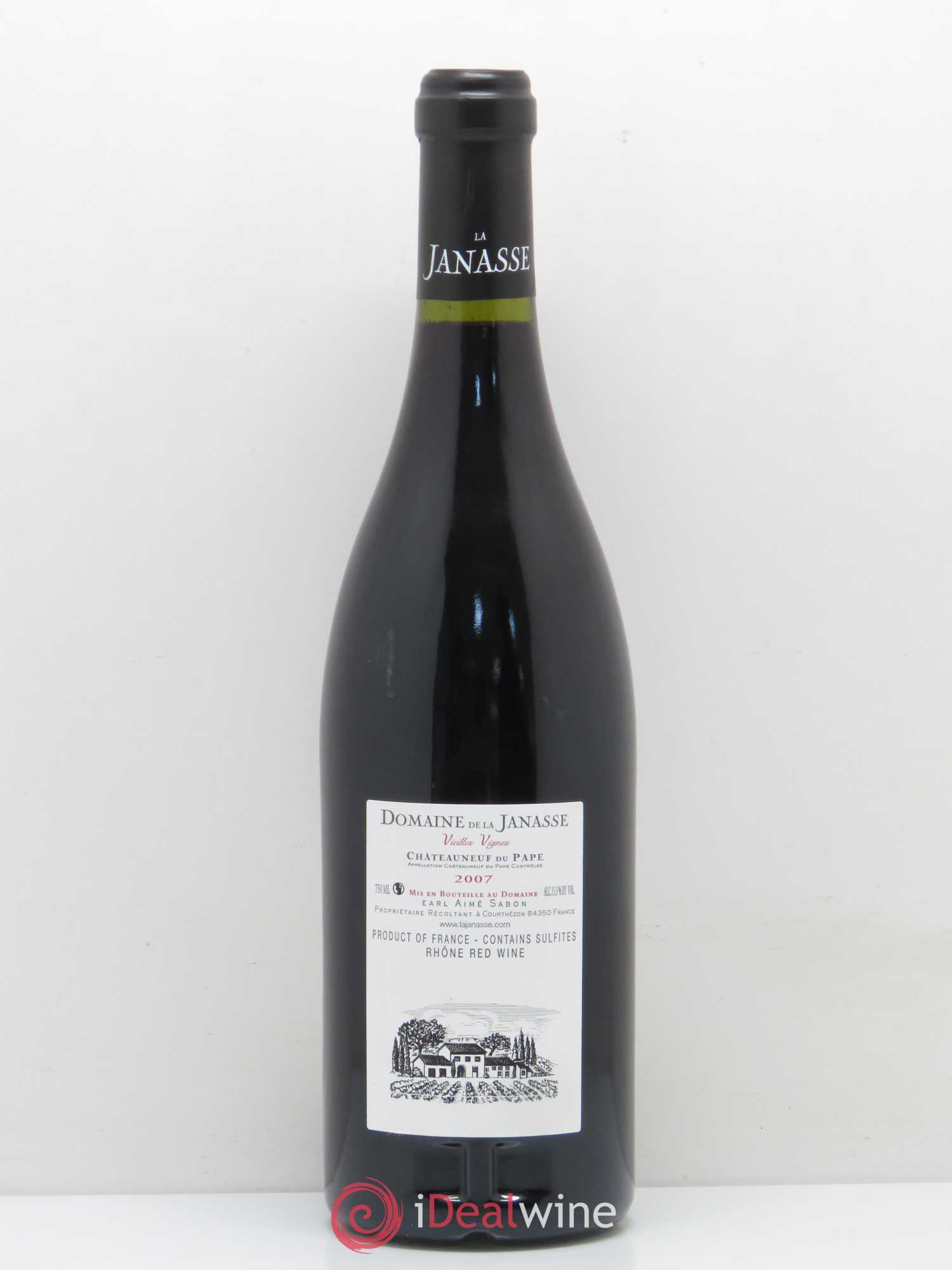 Châteauneuf-du-Pape Cuvée Vieilles Vignes La Janasse (Domaine de) 2007 - Lotto di 1 bottiglia - 1