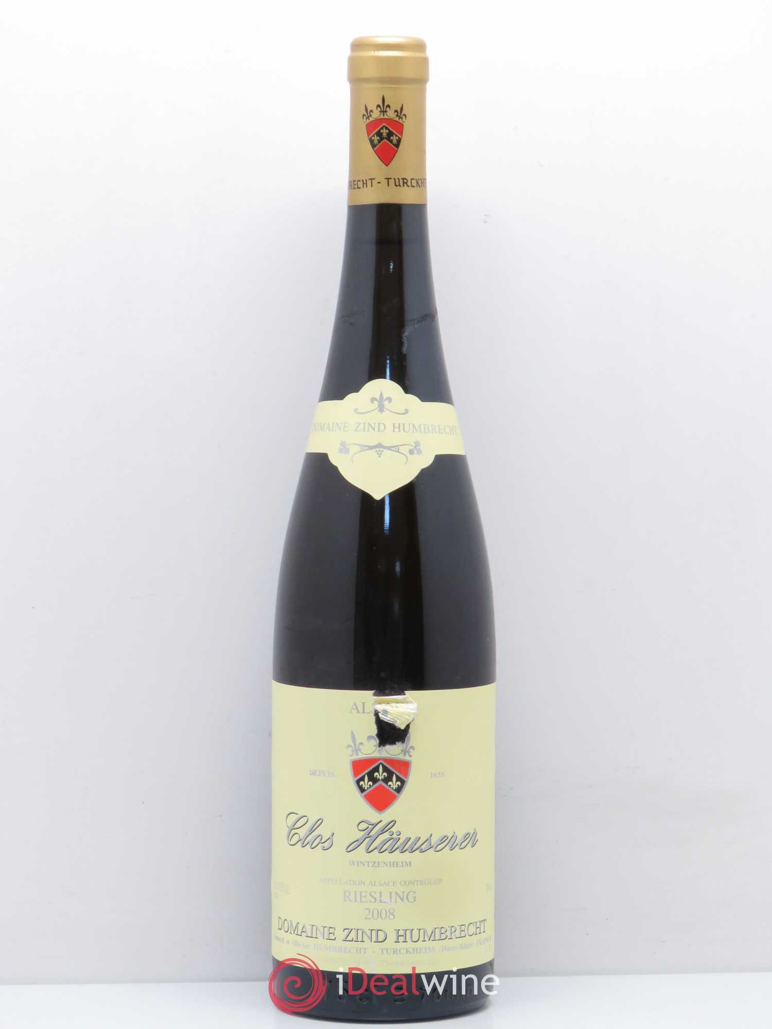 Alsace Riesling Clos Hauserer Zind-Humbrecht (Domaine) 2008 - Lot de 1 bouteille - 0