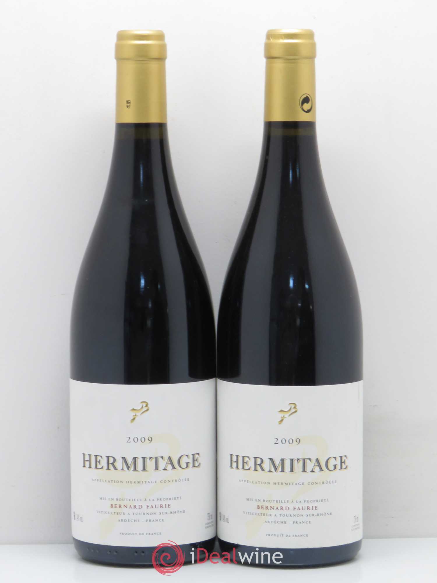 Hermitage Bessards Meal Bernard Faurie 2009 - Posten von 2 Flaschen - 0