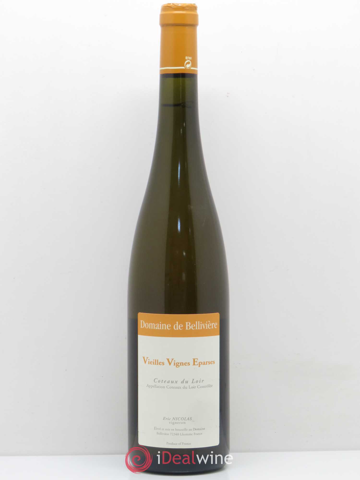 Coteaux du Loir Vieilles Vignes Eparses Domaine de Bellivière 2010 - Lot de 1 bouteille - 0