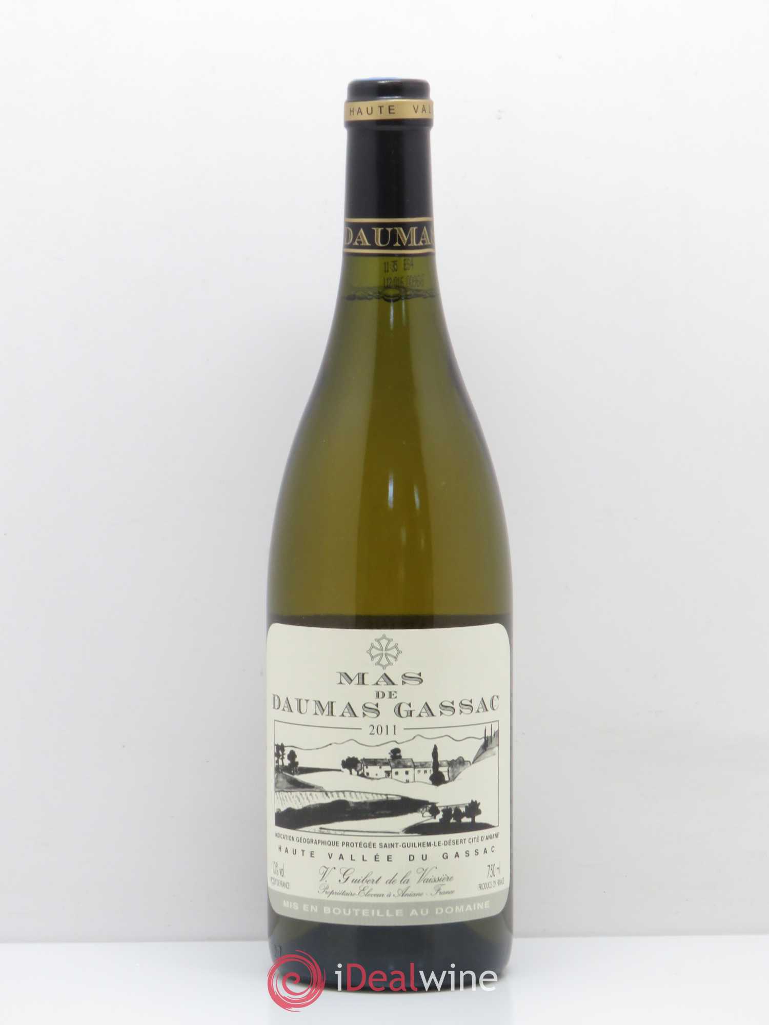 Saint-Guilhem-le-Désert - Cité d'Aniane Mas Daumas Gassac Famille Guibert de La Vaissière 2011 - Lot de 1 bouteille - 0