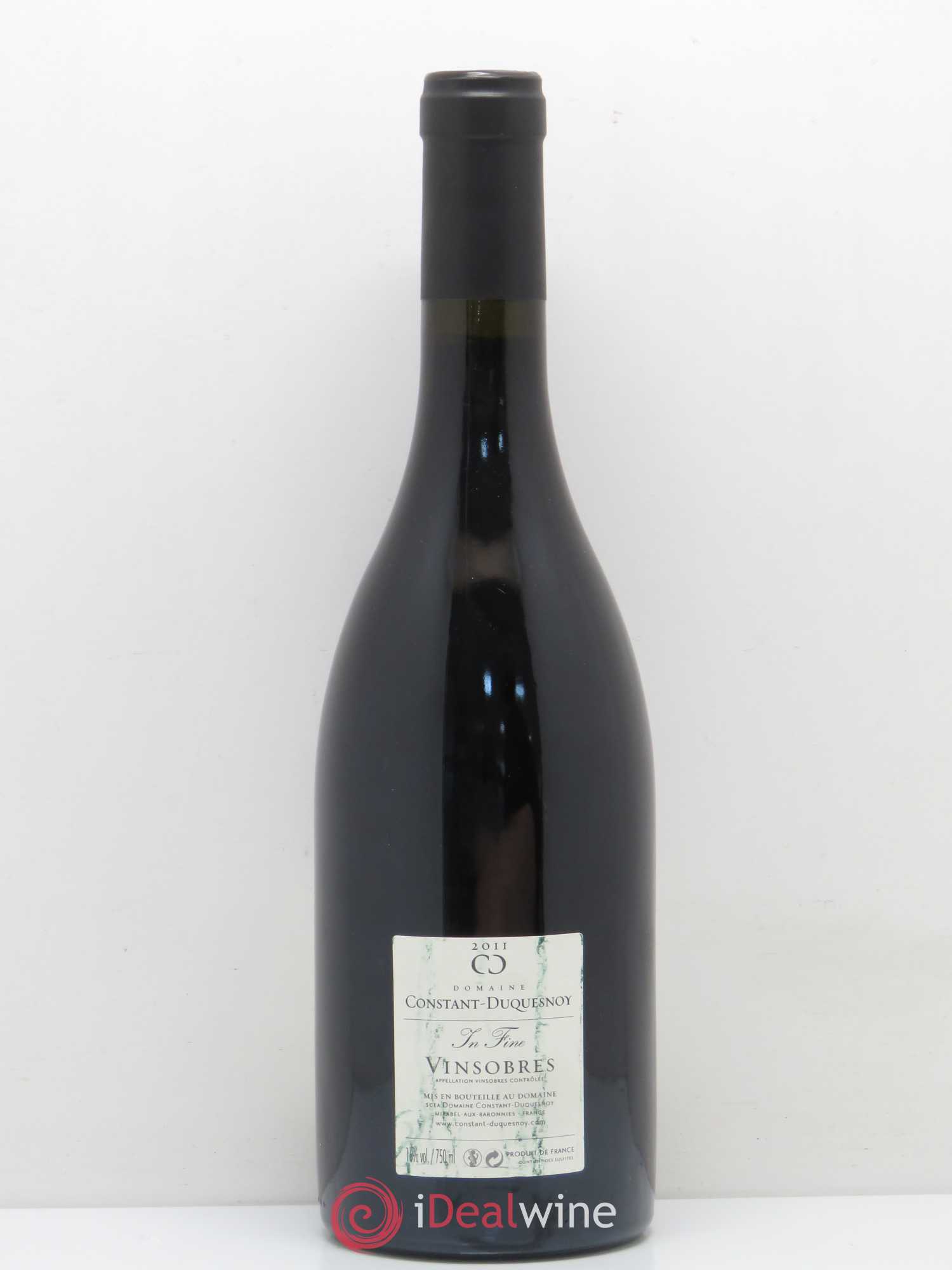 Rhône Vinsobres In Fine Domaine Constant-Duquesnoy 2011 - Lot de 1 bouteille - 1