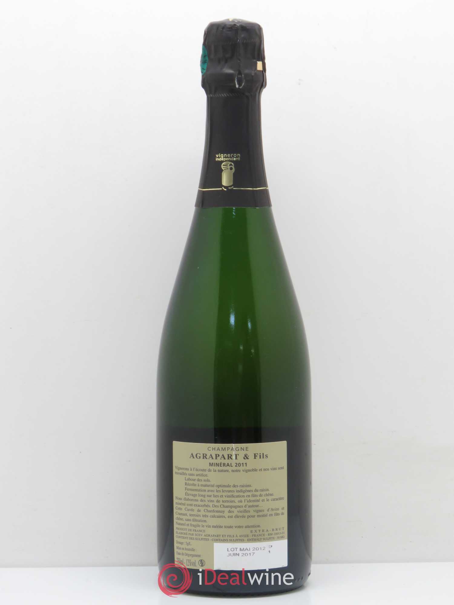Minéral Blanc de Blancs Extra-Brut Agrapart & Fils 2011 - Lot de 1 bouteille - 1