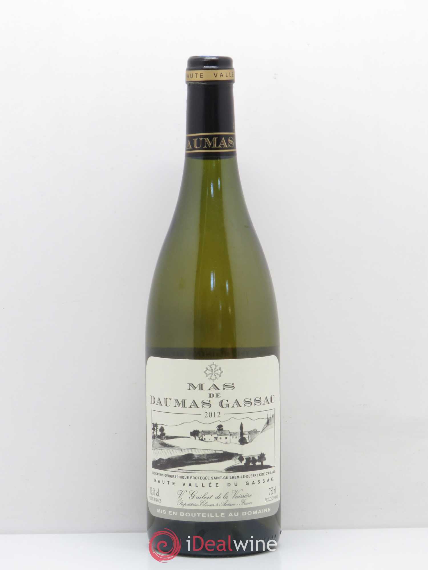 Saint-Guilhem-le-Désert - Cité d'Aniane Mas Daumas Gassac Famille Guibert de La Vaissière 2012 - Lot de 1 bouteille - 0