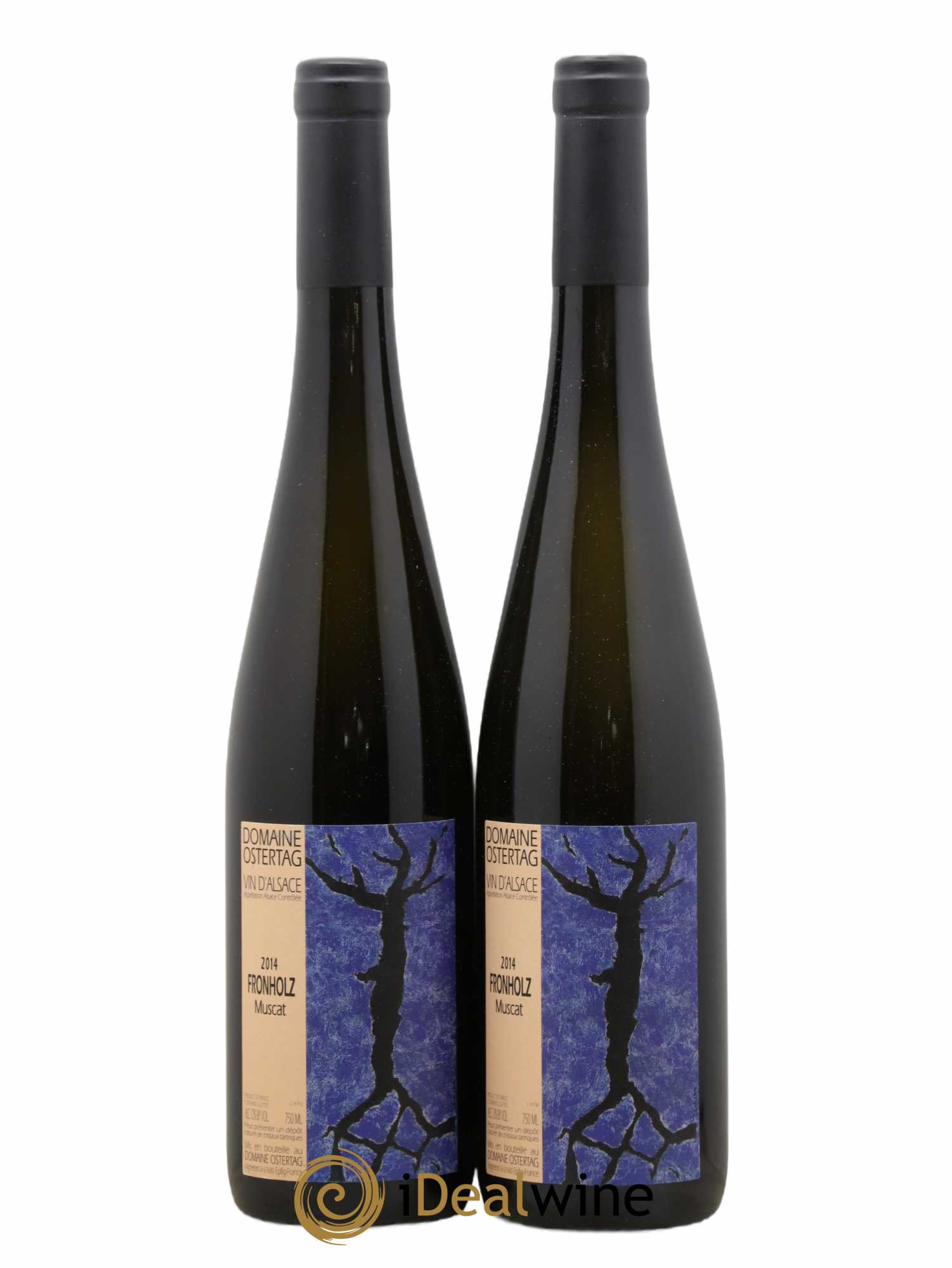 Alsace Muscat Fronholz Ostertag (Domaine) 2014 - Lot de 2 bouteilles - 0