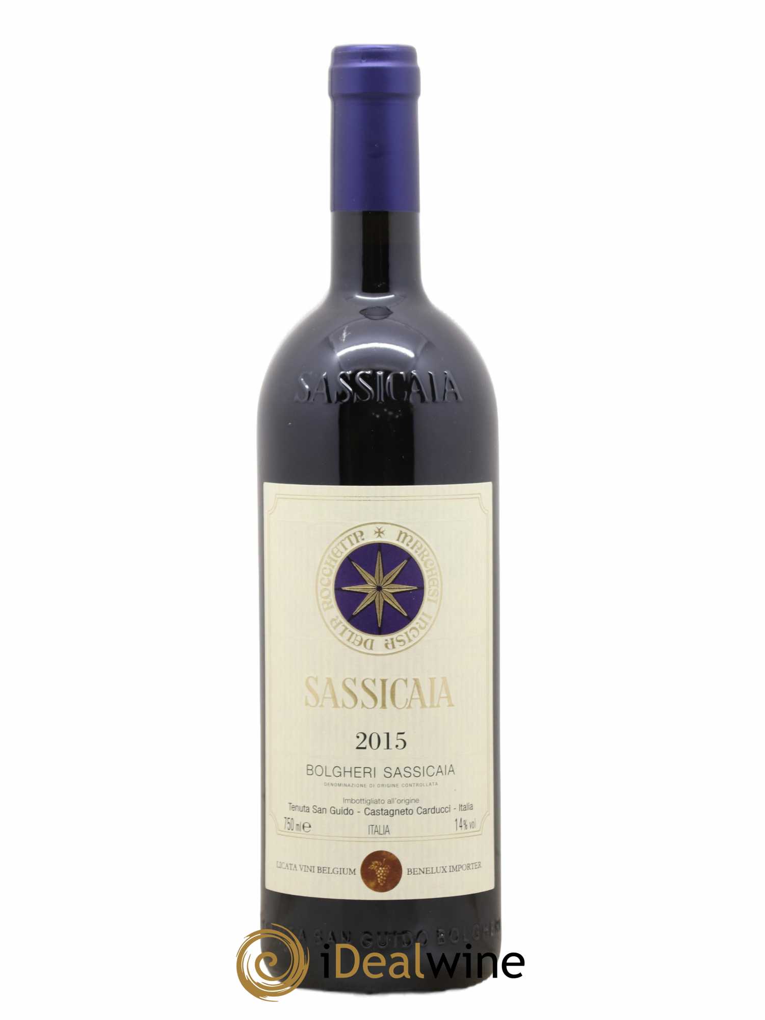 Bolgheri DOC Sassicaia Tenuta San Guido 2015 - Lot de 1 bouteille - 0