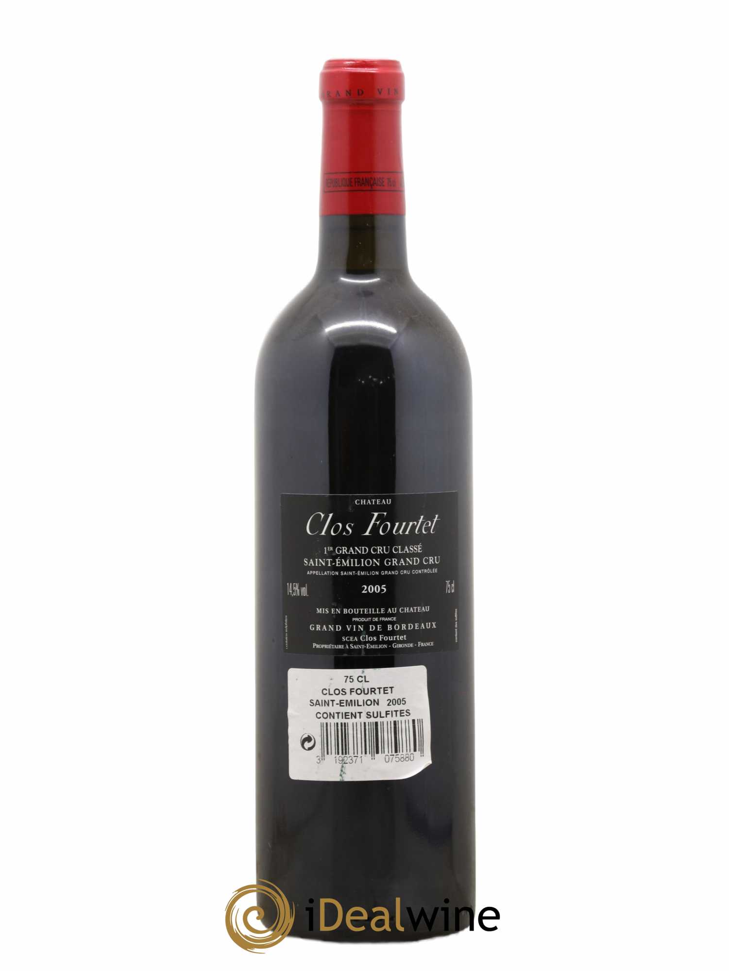 Clos Fourtet 1er Grand Cru Classé B 2005 - Lot de 1 bouteille - 1