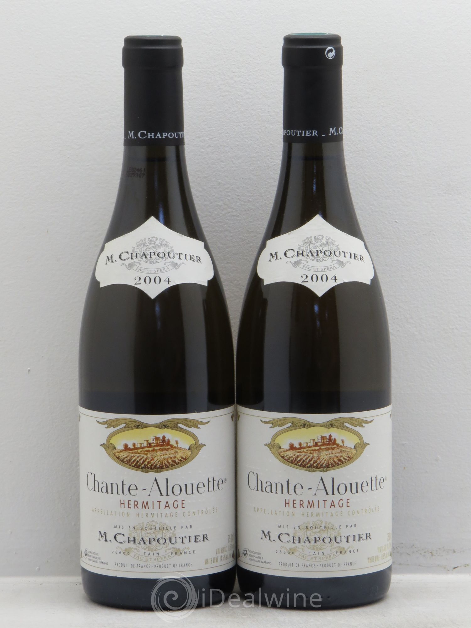 Hermitage Chante Alouette Chapoutier 2004 - Lot de 2 bouteilles - 0