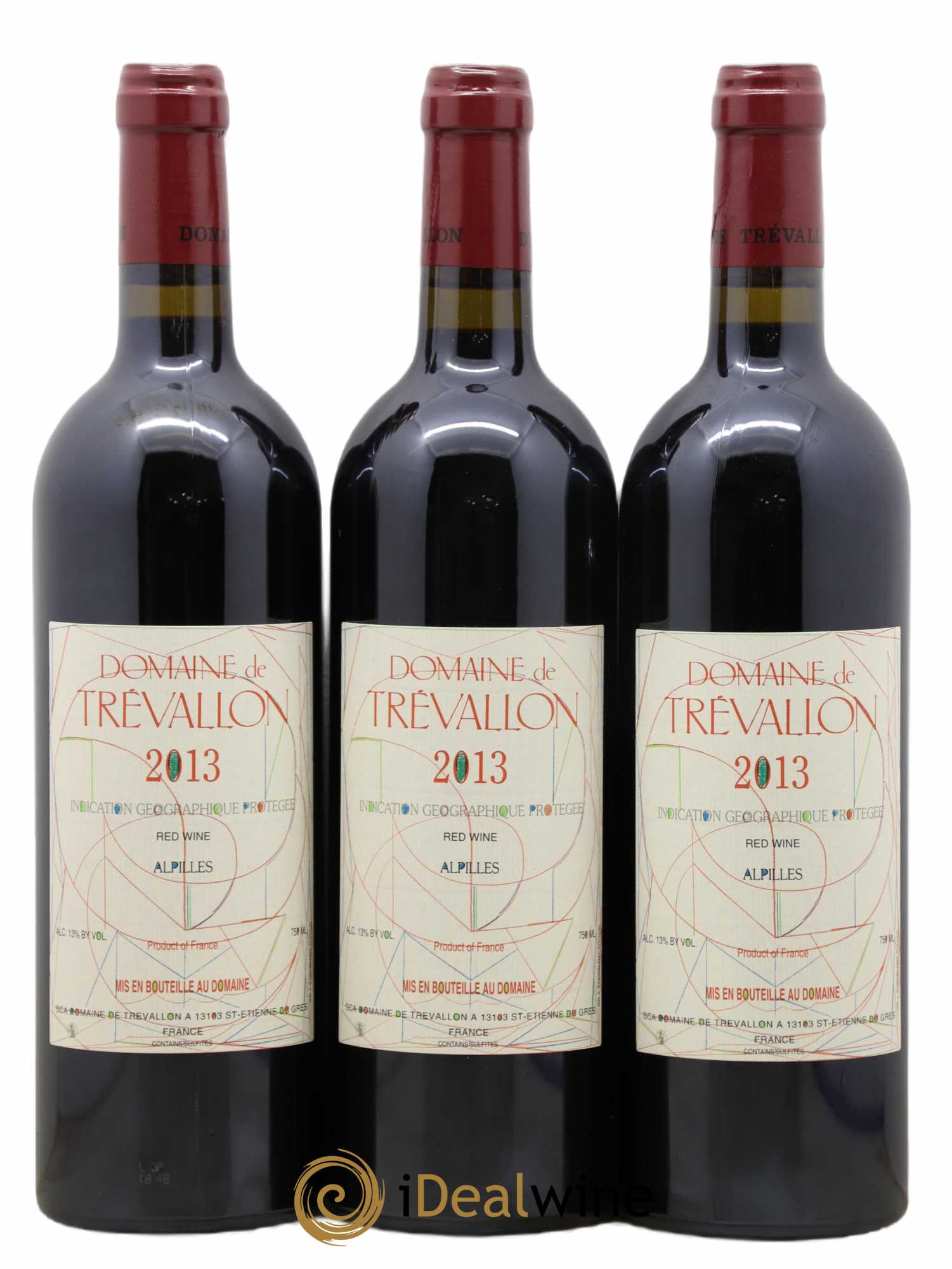 Alpilles Trévallon (Domaine de) Eloi Dürrbach 2013 - Lot de 3 bouteilles - 0